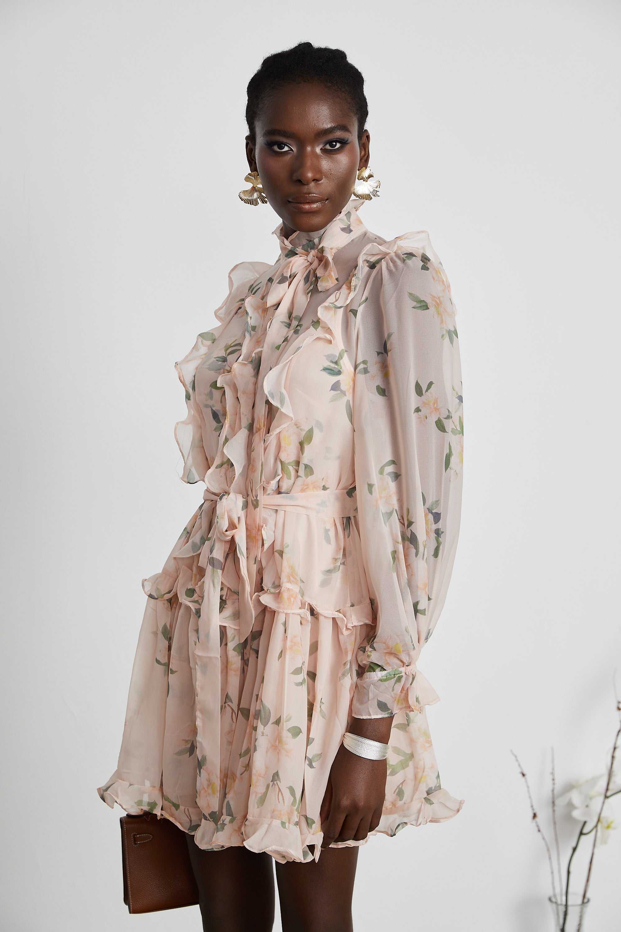 Chantal ruffled mini dress (US Only)