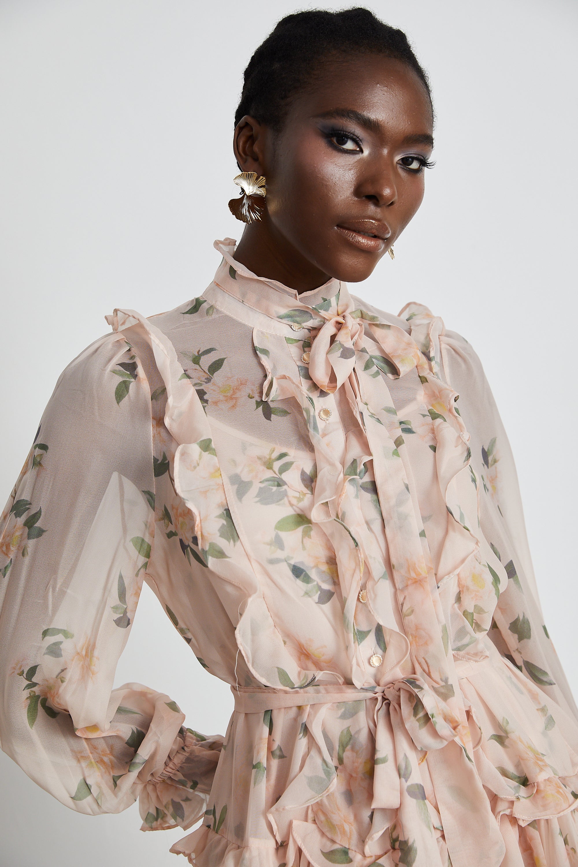 Chantal ruffled mini dress (US Only)