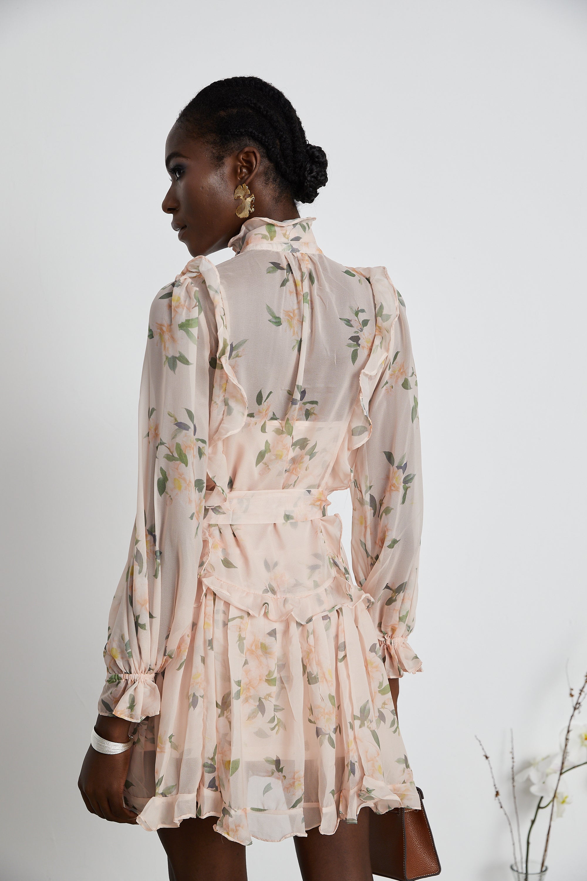 Chantal ruffled mini dress (US Only)