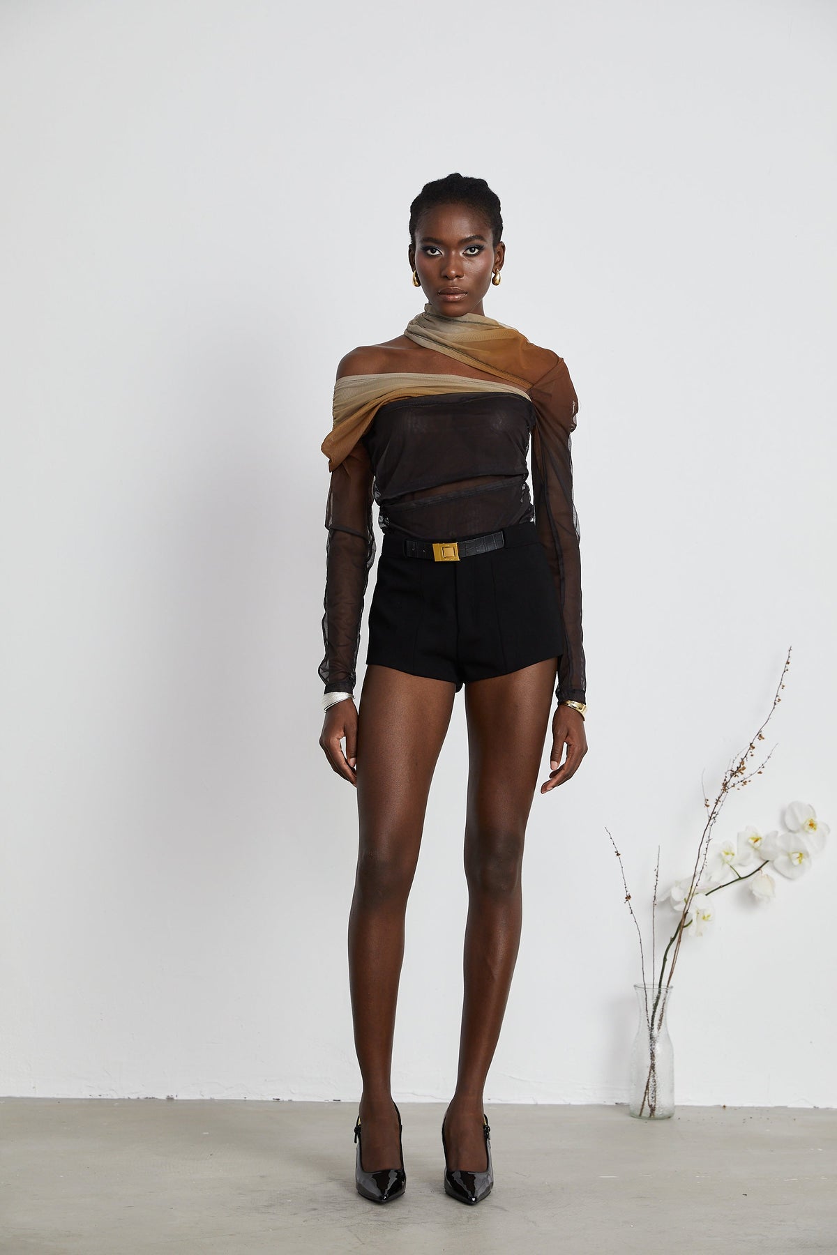 Aryana belted mini shorts (Final Sale-US Only)