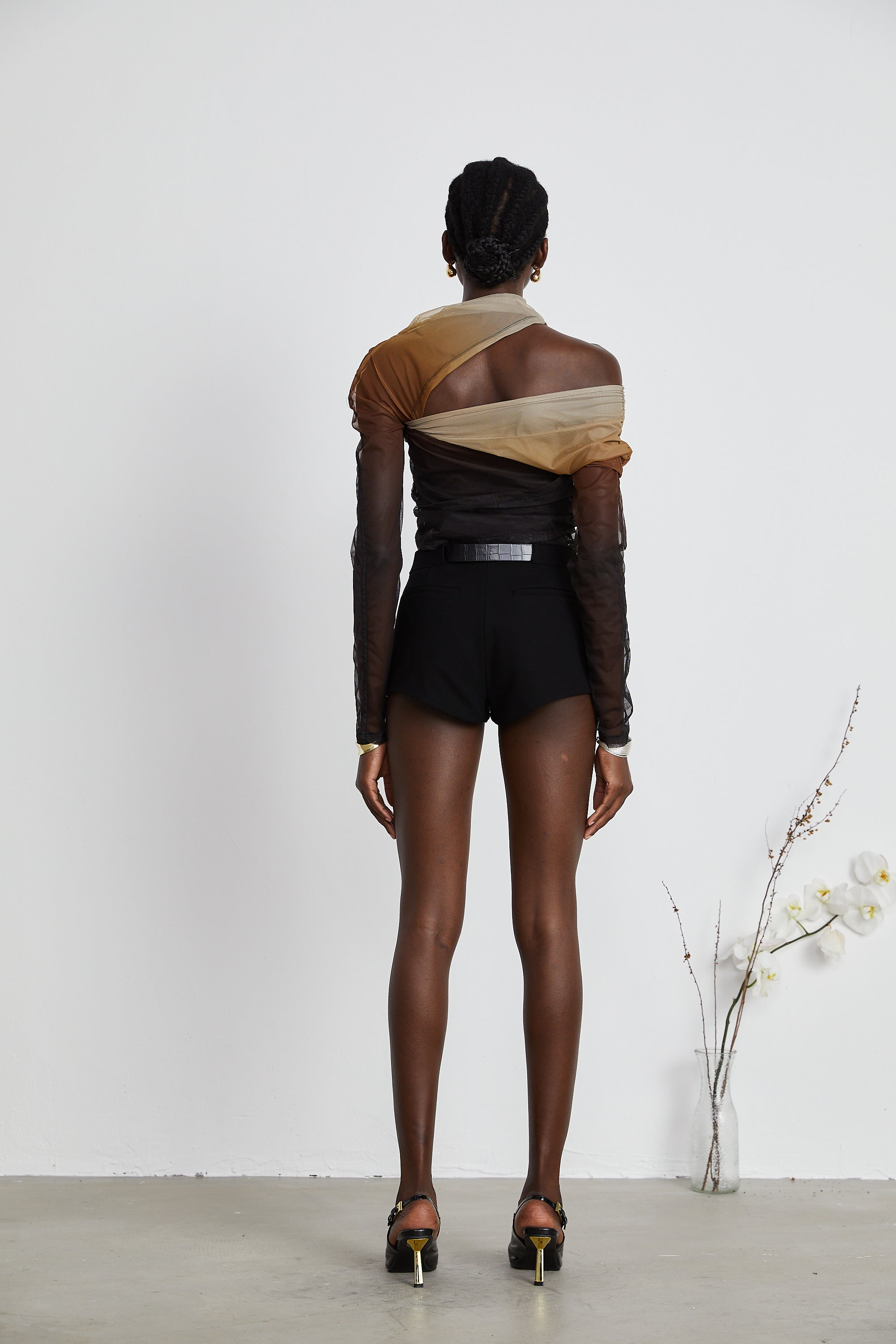 Aryana belted mini shorts (Final Sale)