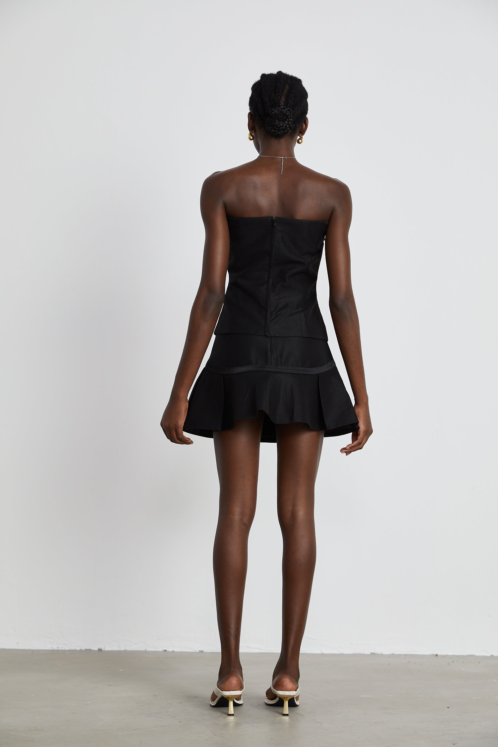 Margaux black top & skirt matching set (Final Sale-US Only)