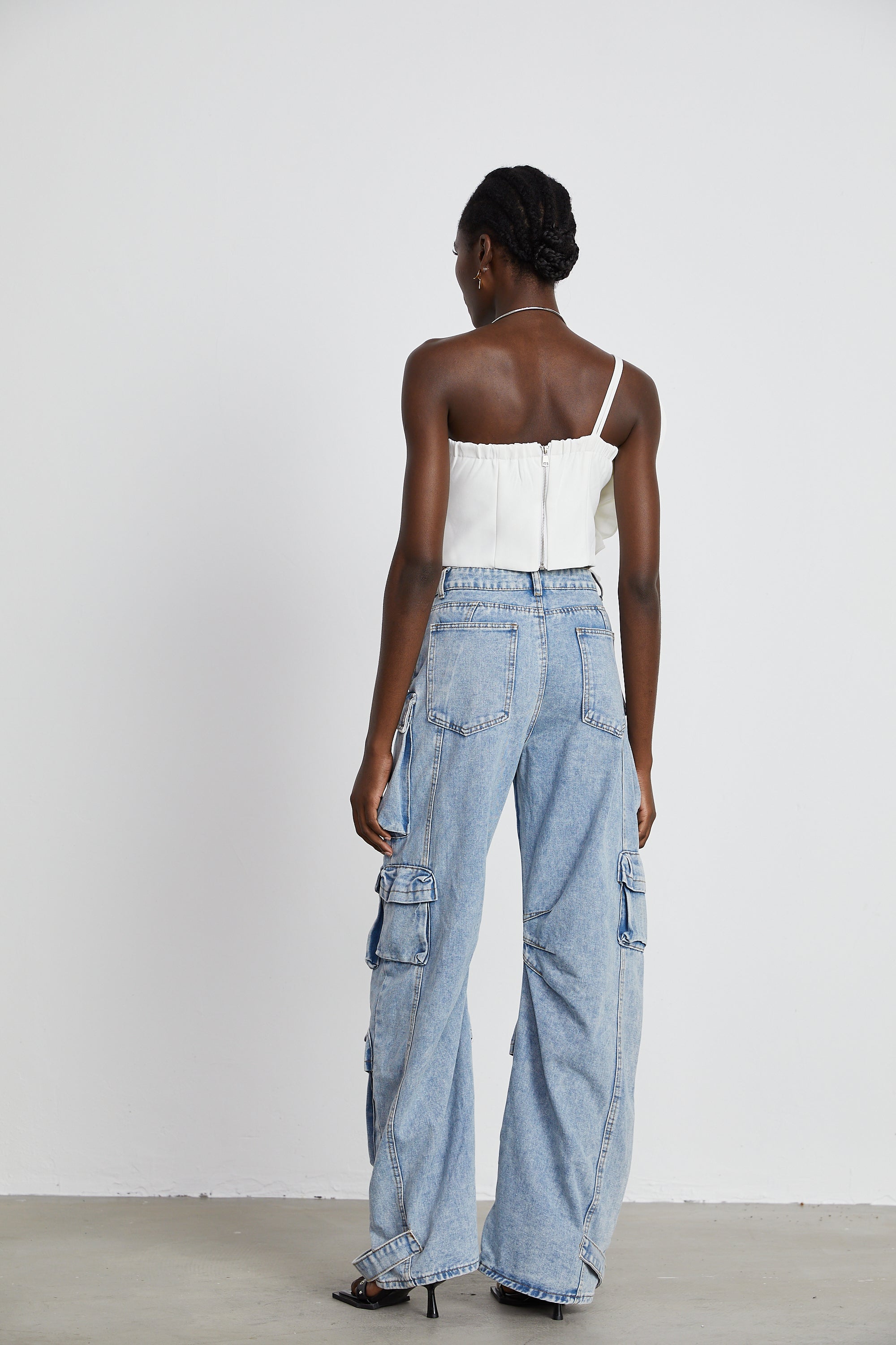 Lucie white floral-applique top (Final Sale)