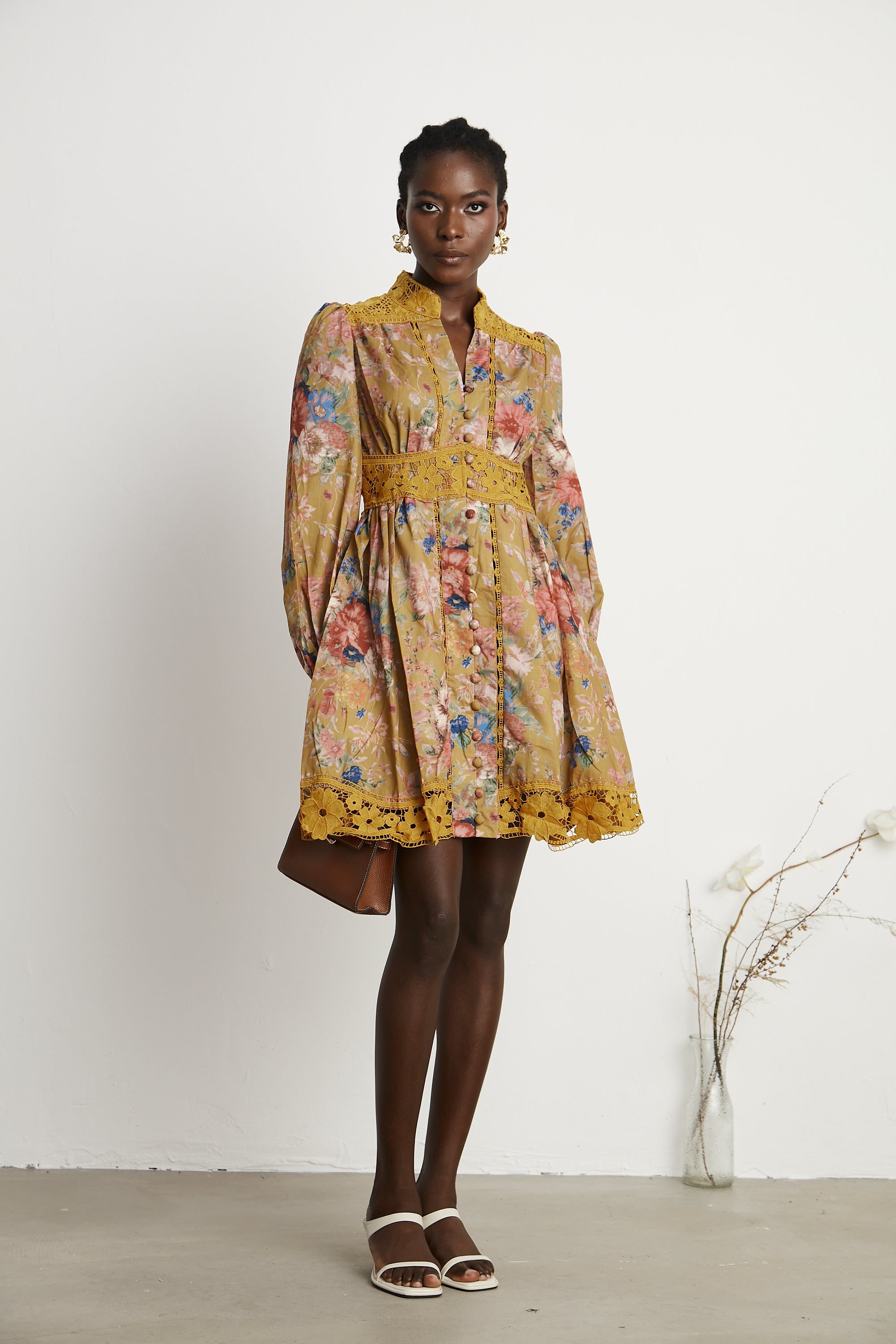 Sarita floral-print mini dress (US Only)
