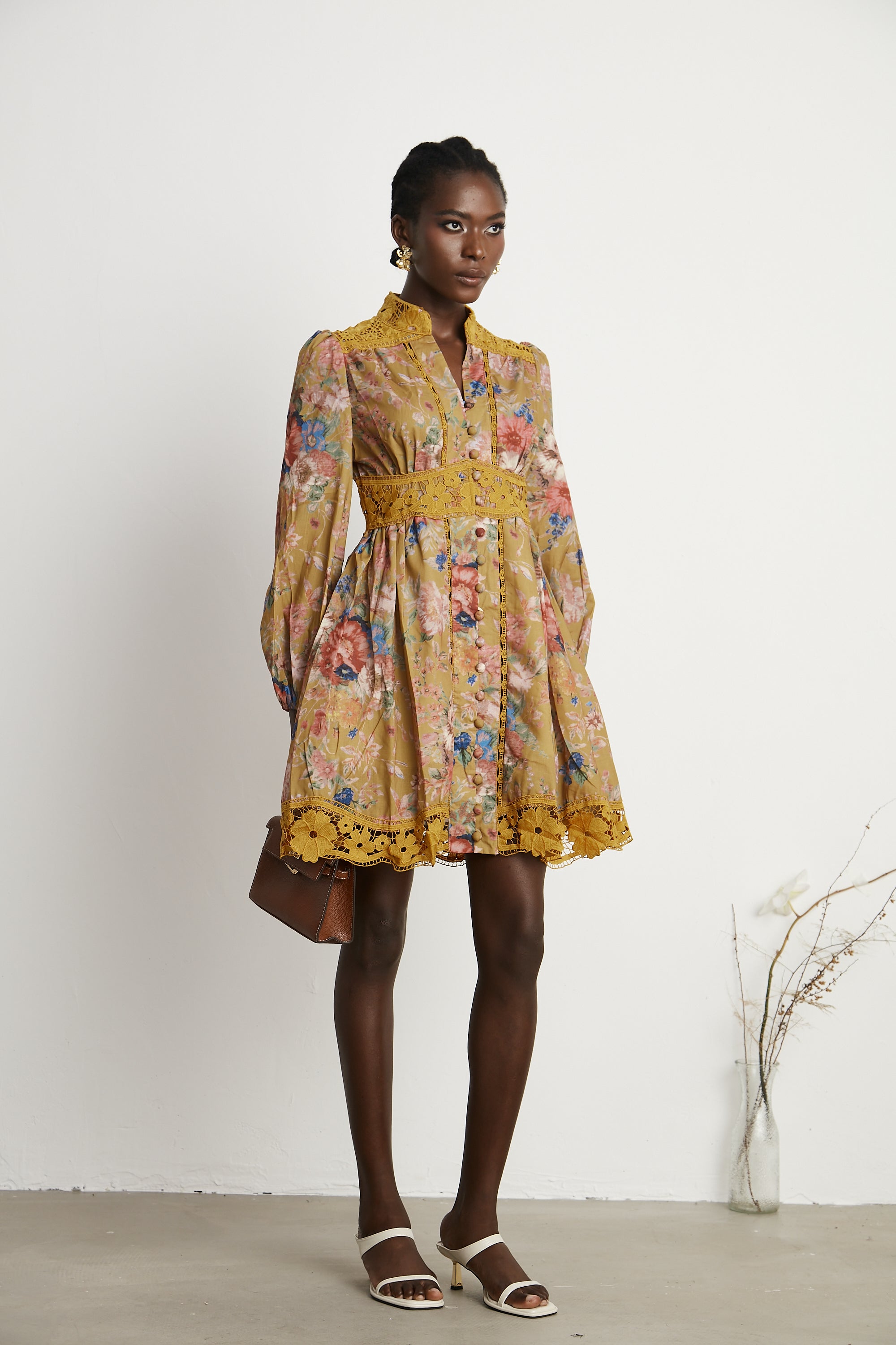 Sarita floral-print mini dress (US Only)