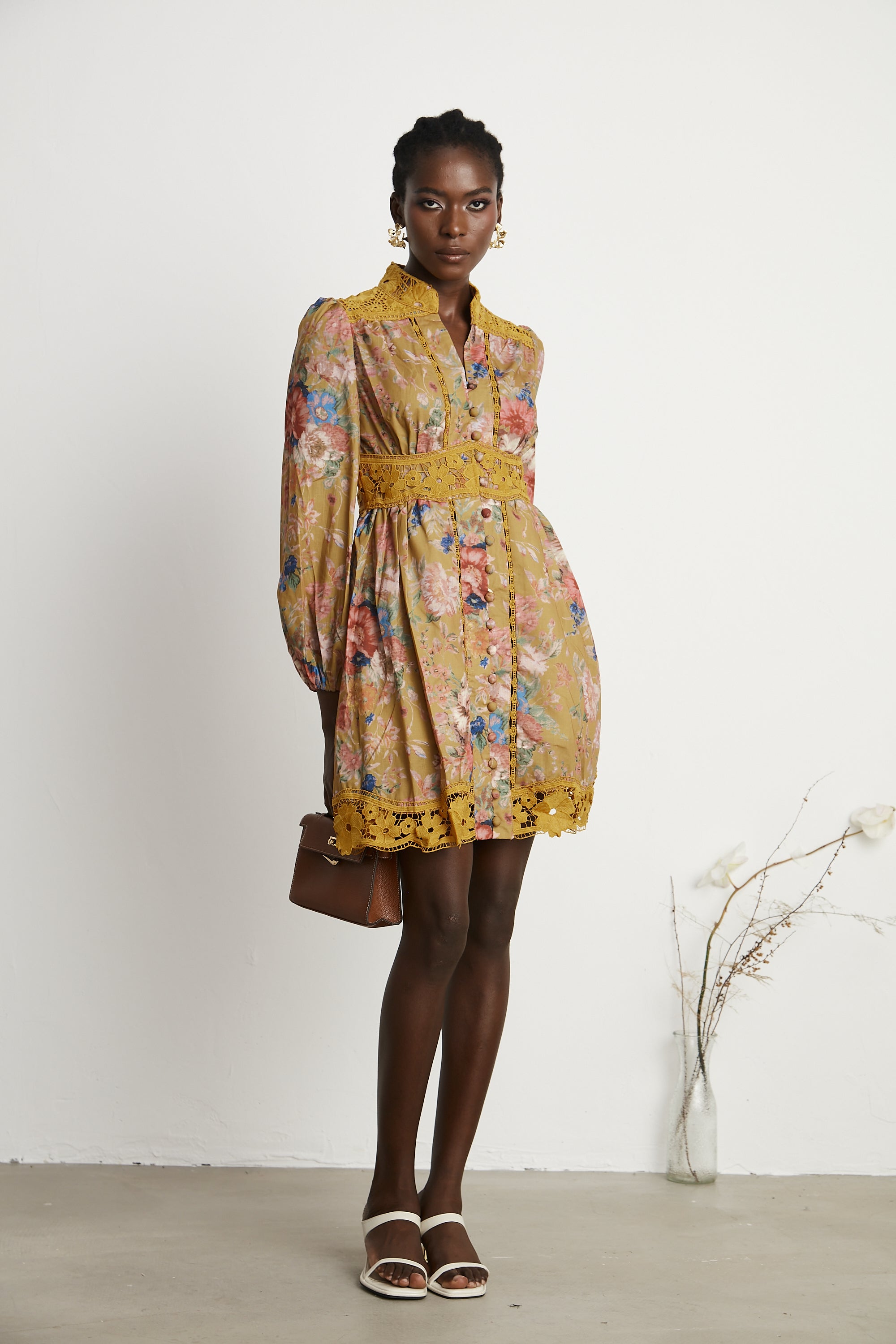 Sarita floral-print mini dress (US Only)