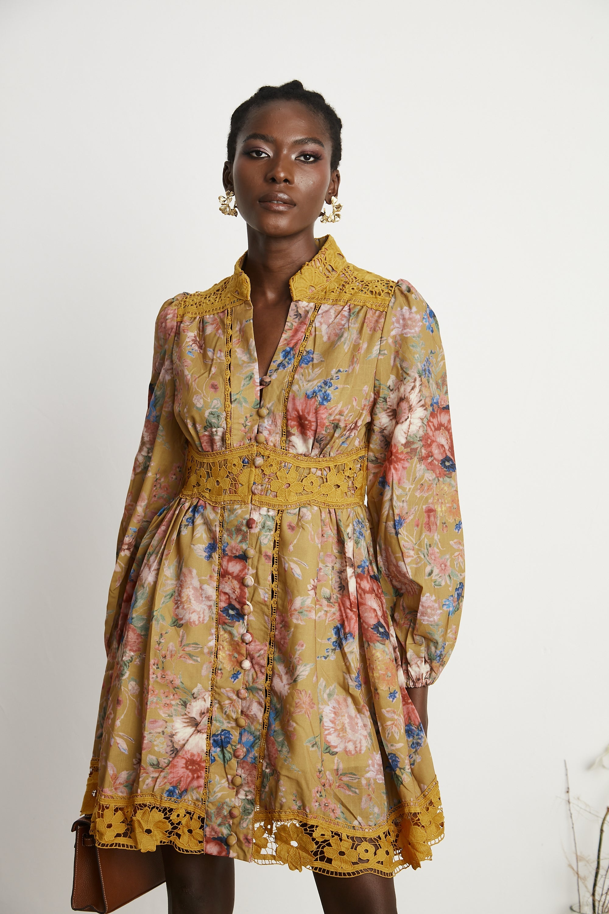 Sarita floral-print mini dress (US Only)