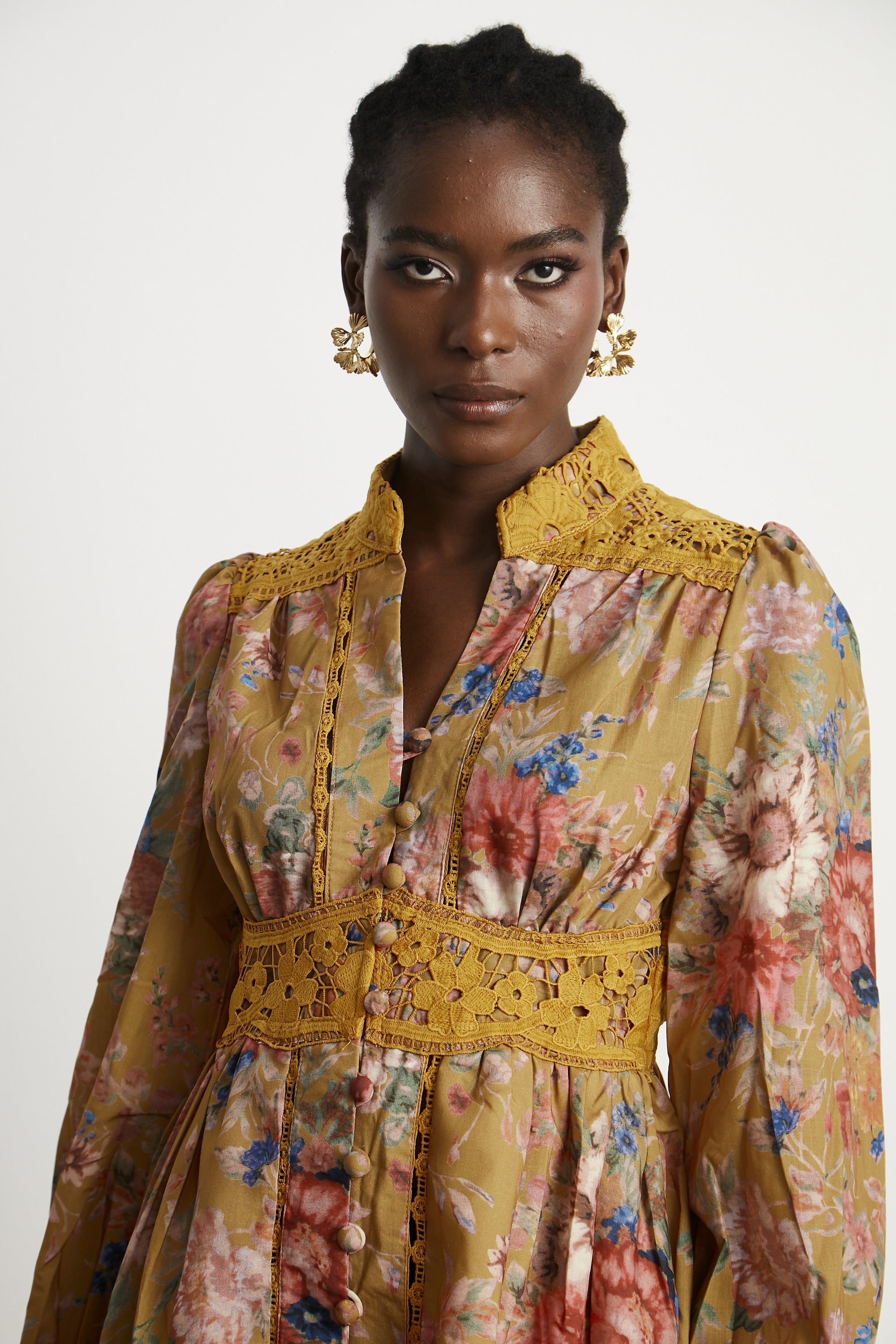 Sarita floral-print mini dress (US Only)