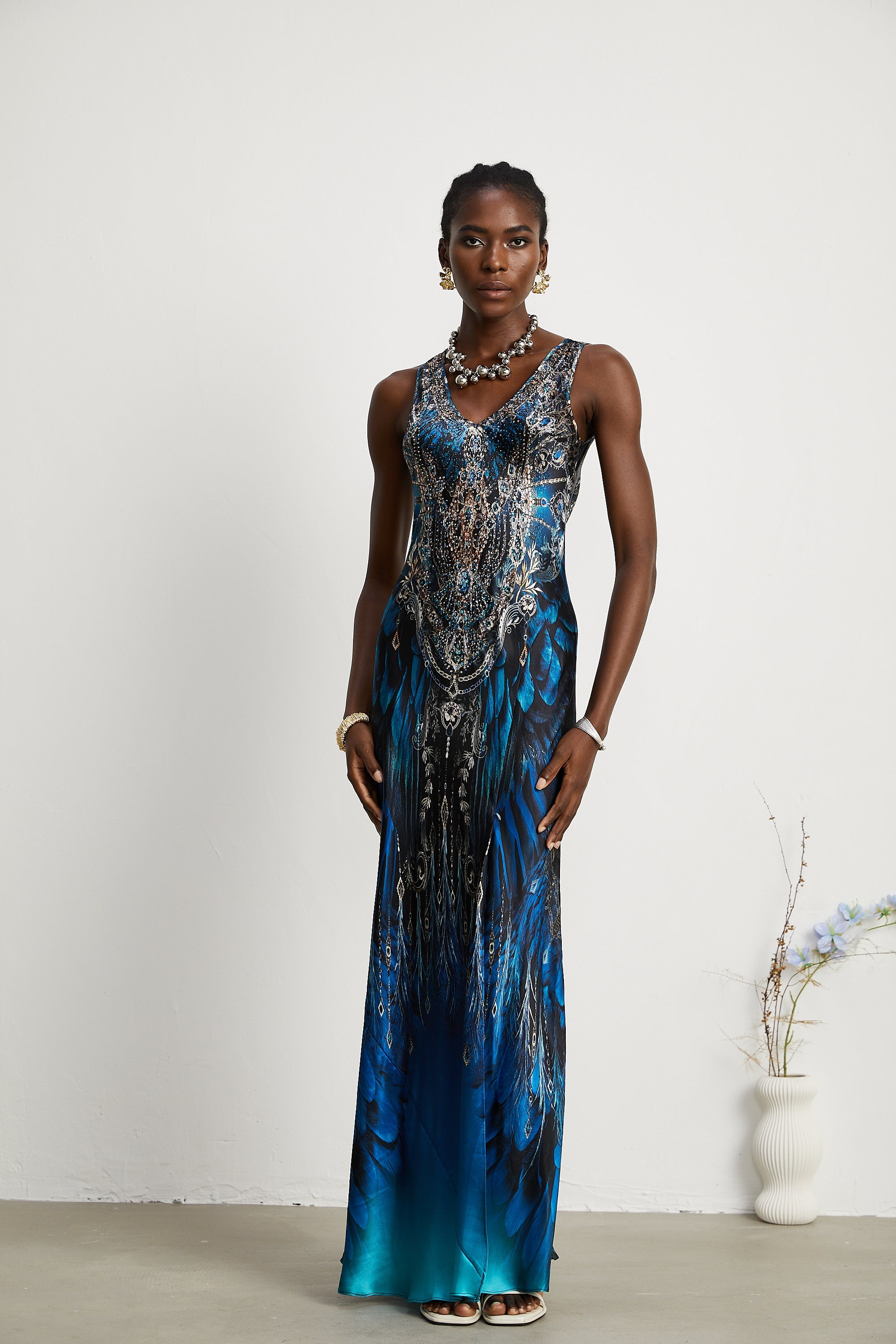 Marilyn graphic-print maxi dress (US Only)