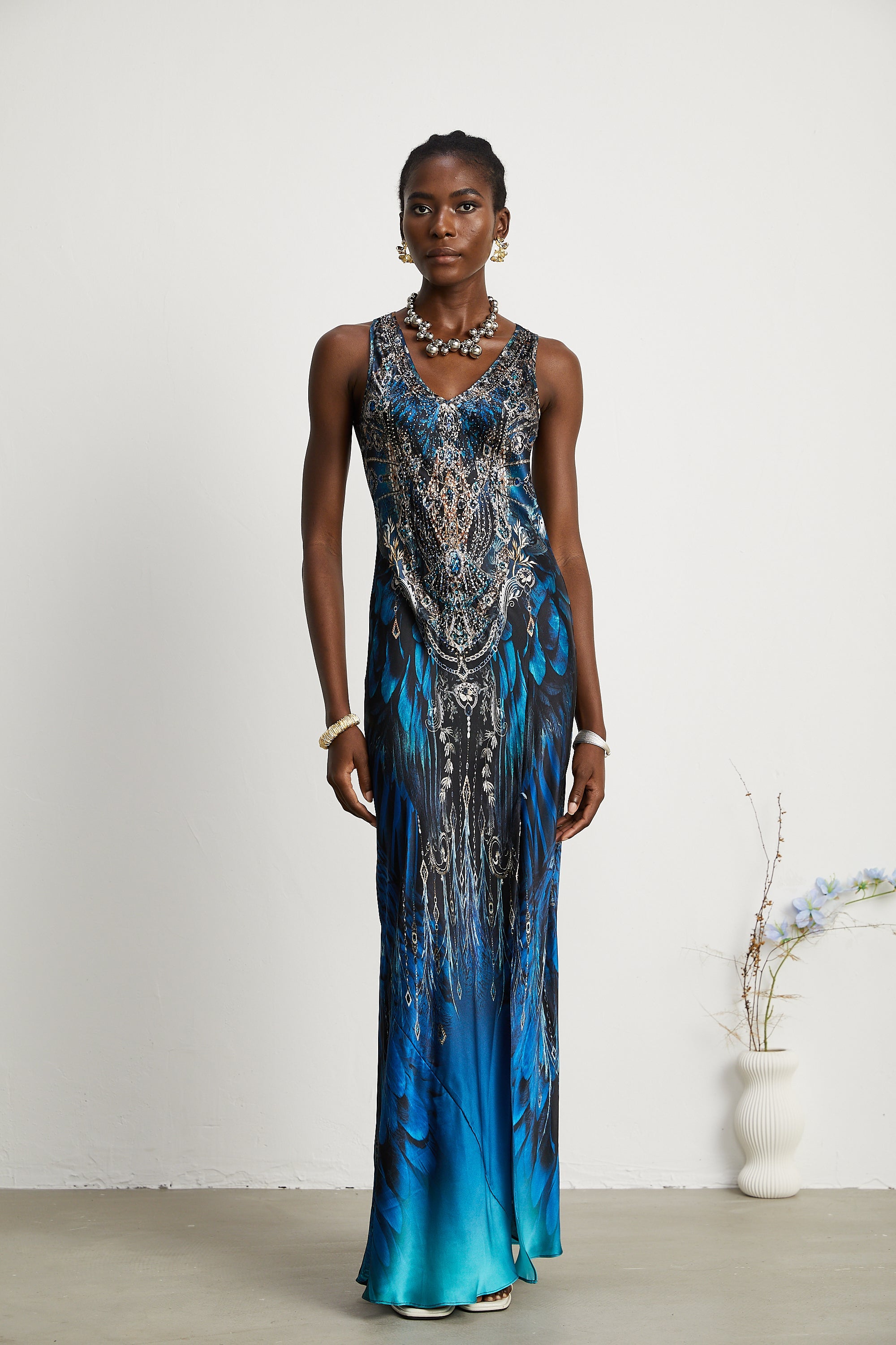 Marilyn graphic-print maxi dress (US Only)