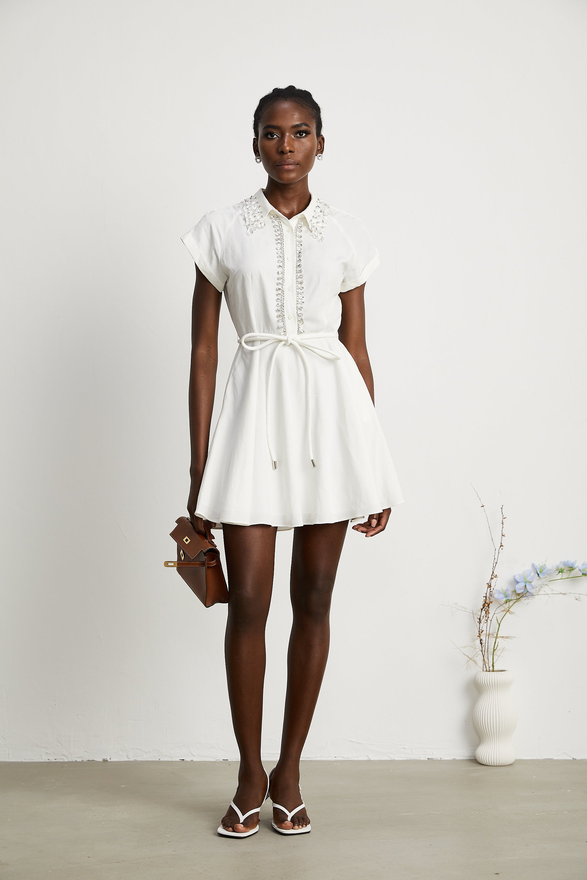 Analissa crystal-embellished mini dress (US Only)