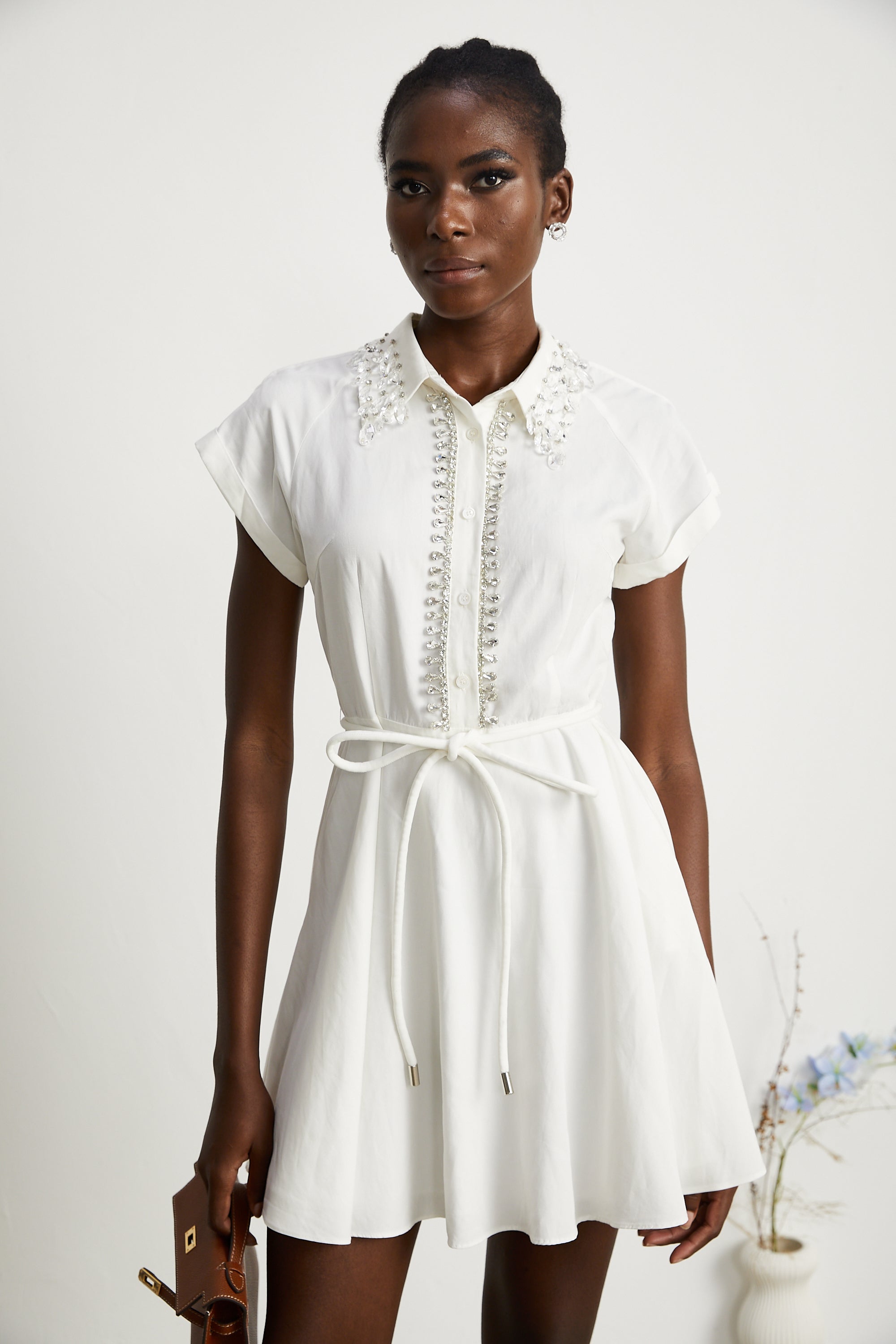 Analissa crystal-embellished mini dress (US Only)
