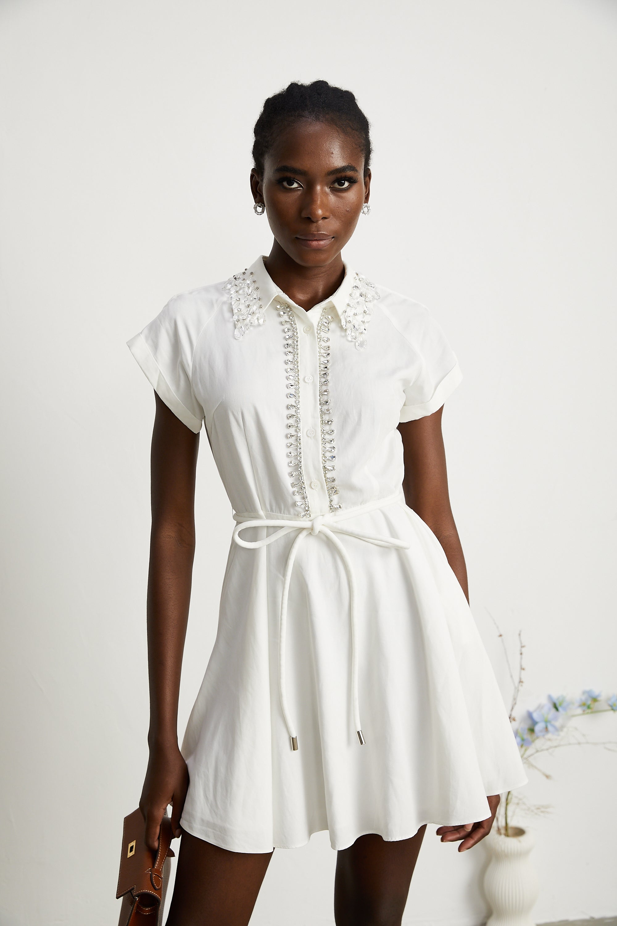 Analissa crystal-embellished mini dress (US Only)