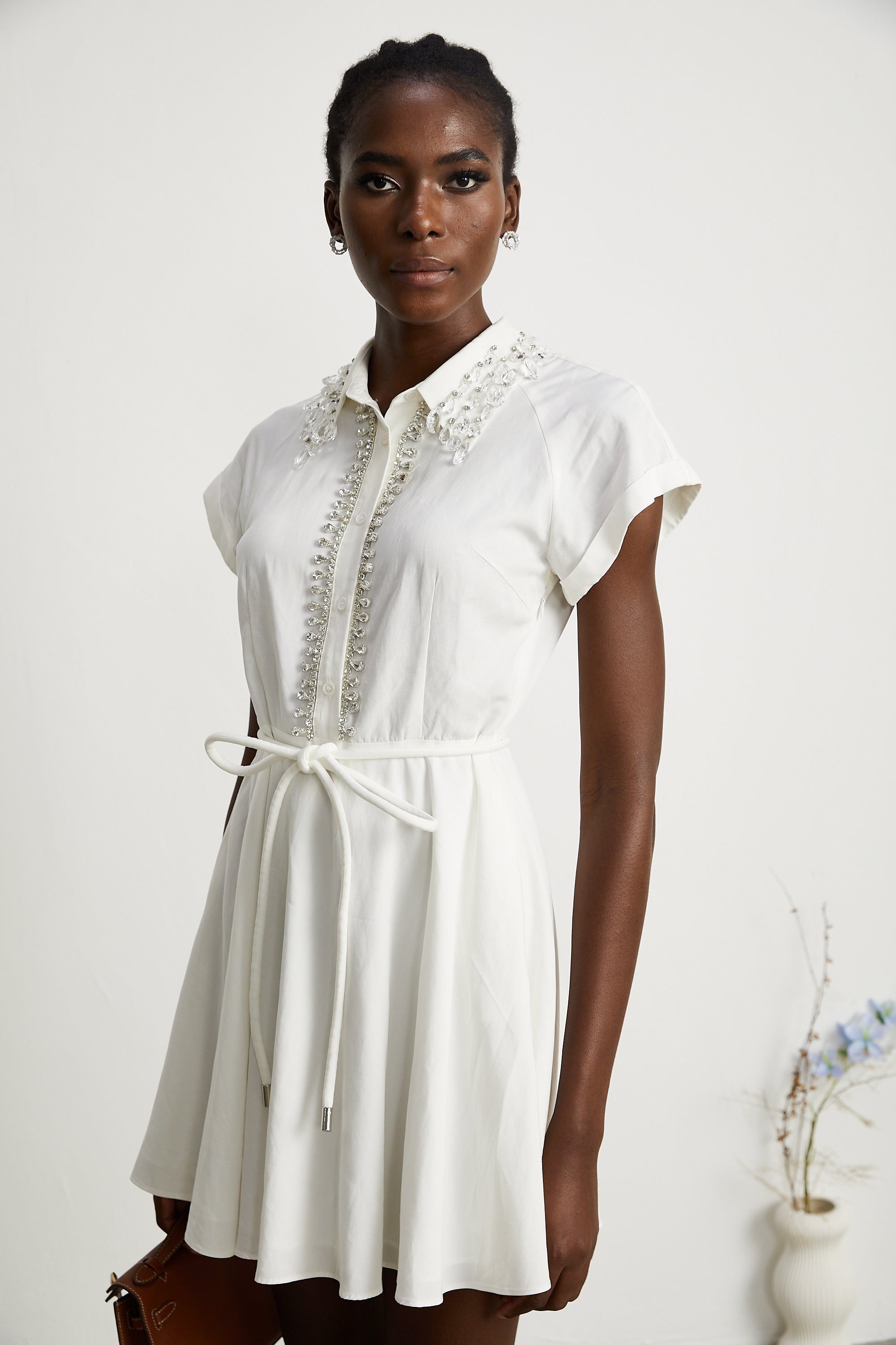 Analissa crystal-embellished mini dress (US Only)