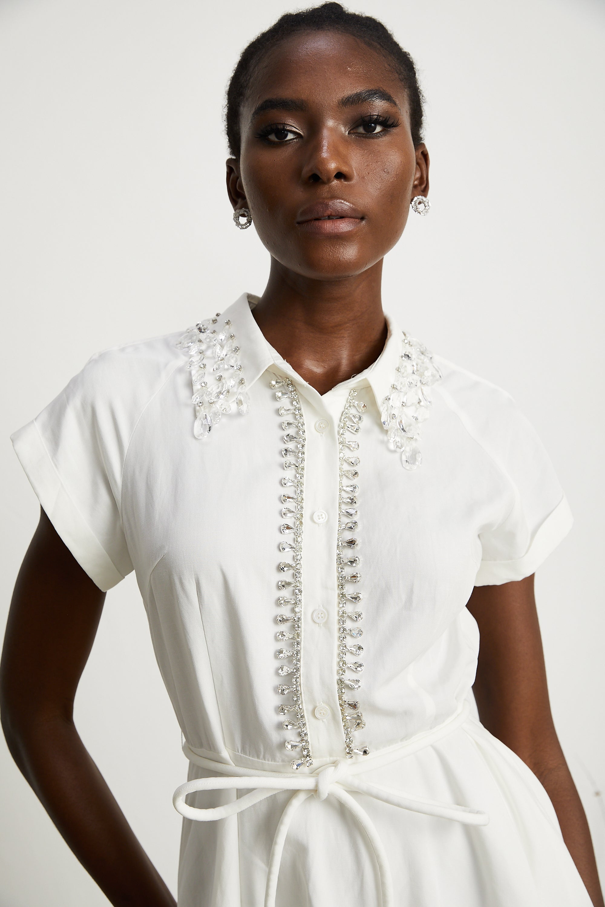 Analissa crystal-embellished mini dress (US Only)