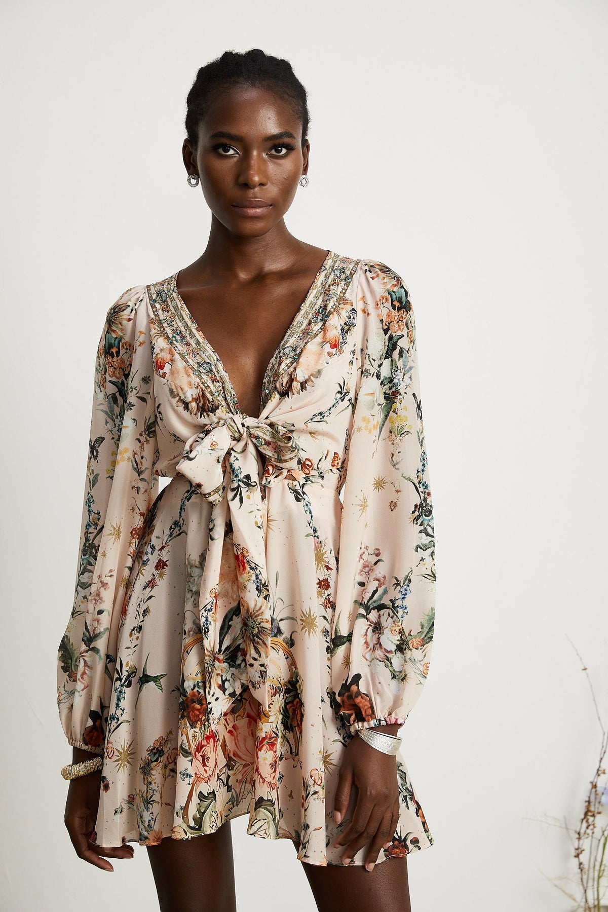 Emilia short wrap tie dress (Final Sale-US Only)