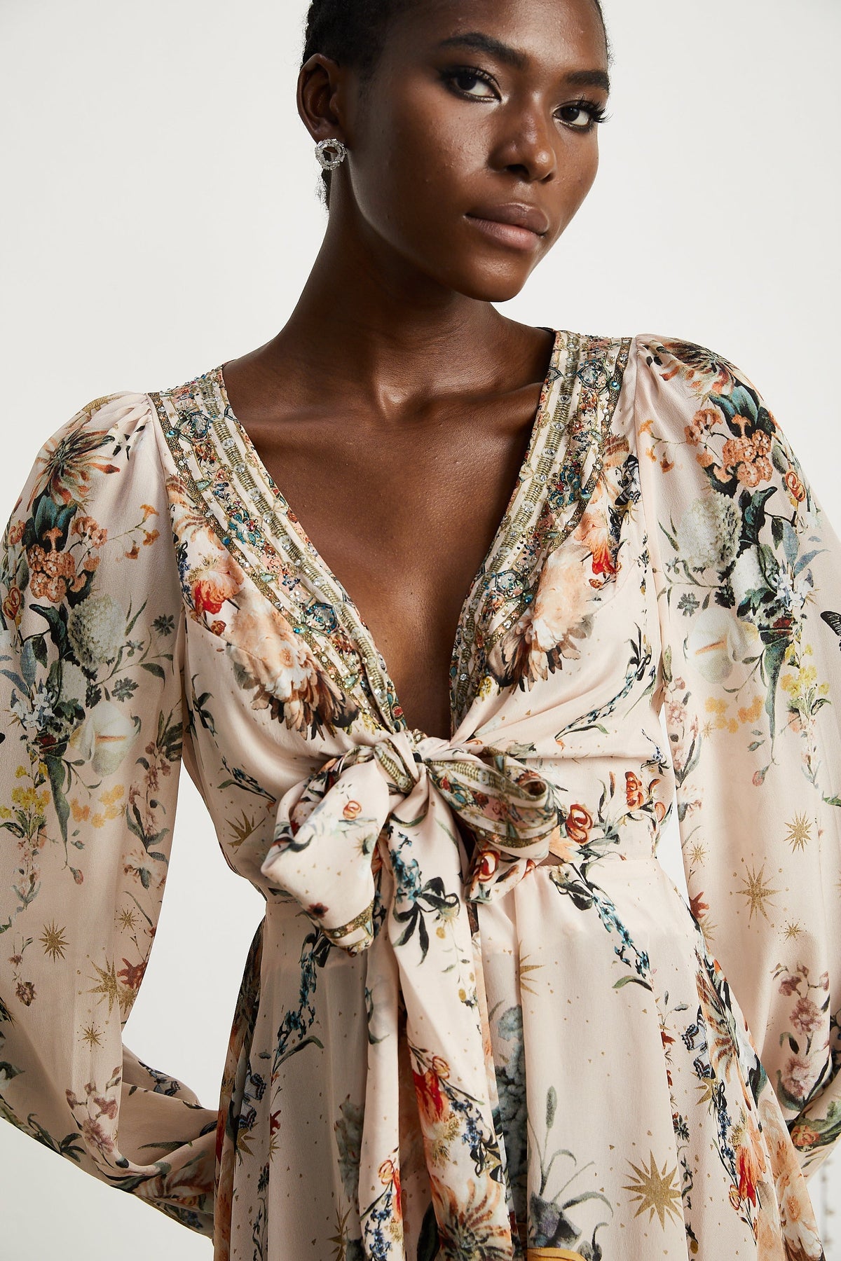 Emilia short wrap tie dress (Final Sale-US Only)