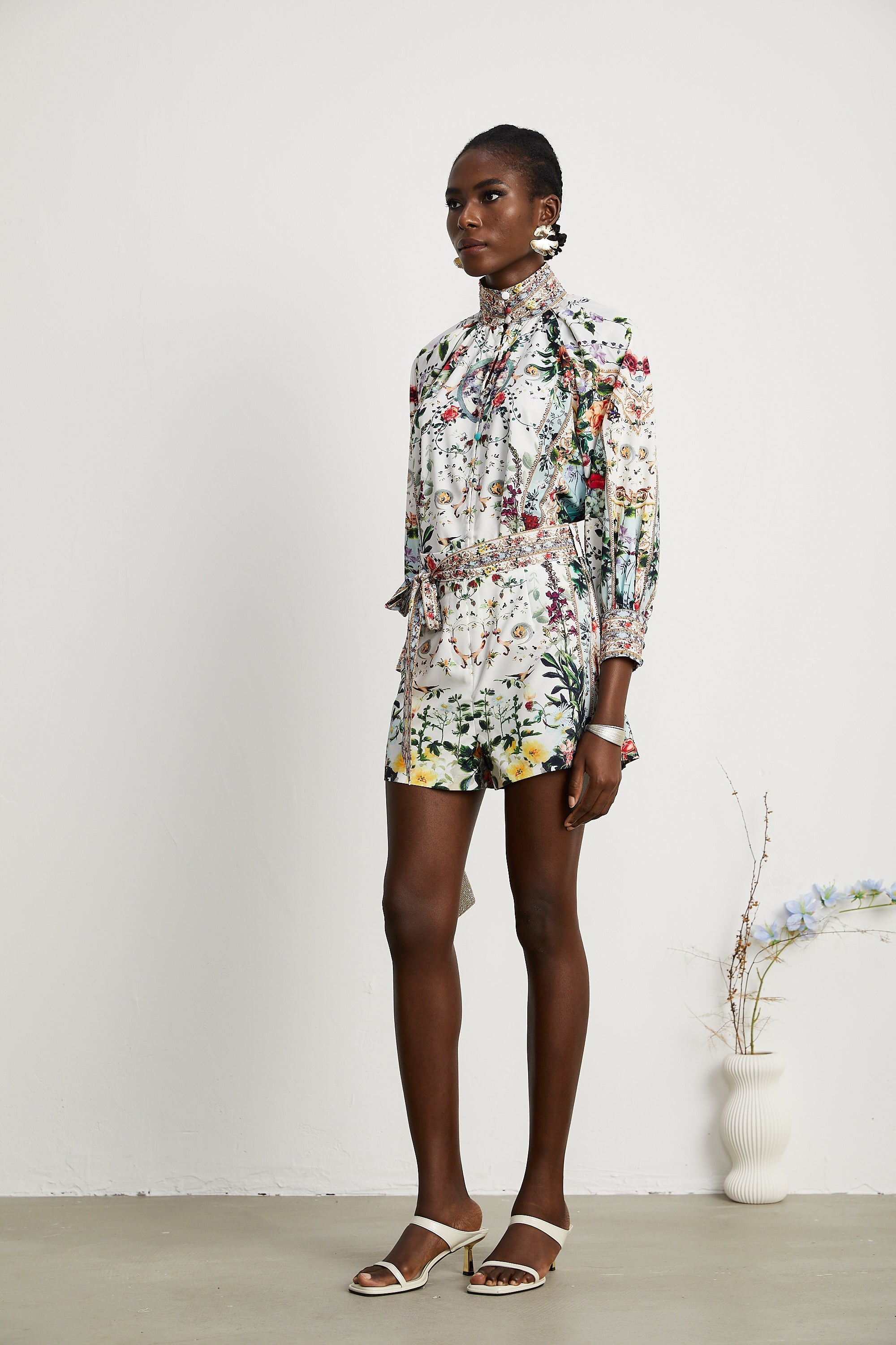 Anabella floral-print blouse & shorts matching set (US Only)