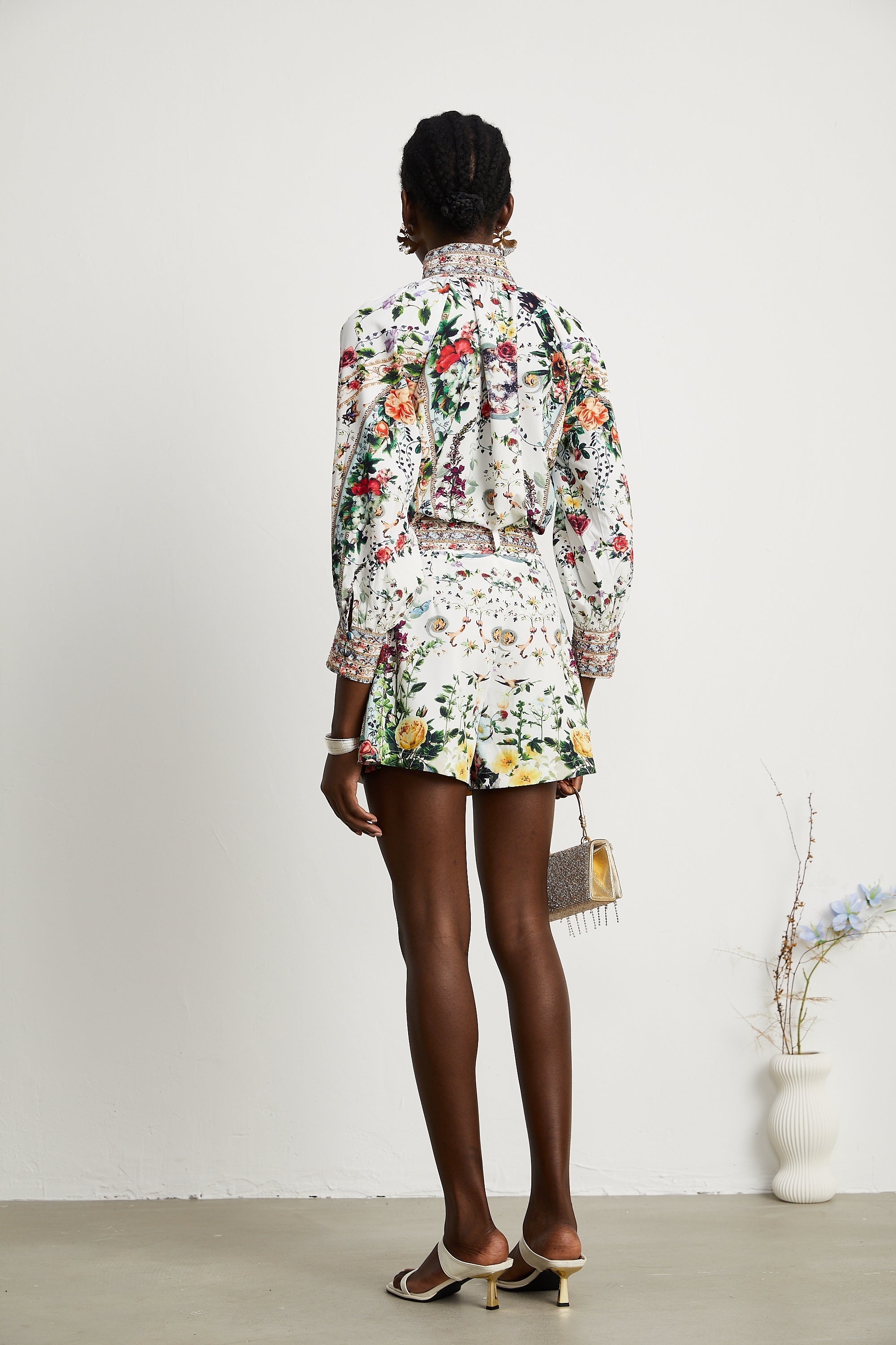 Anabella floral-print blouse & shorts matching set (US Only)