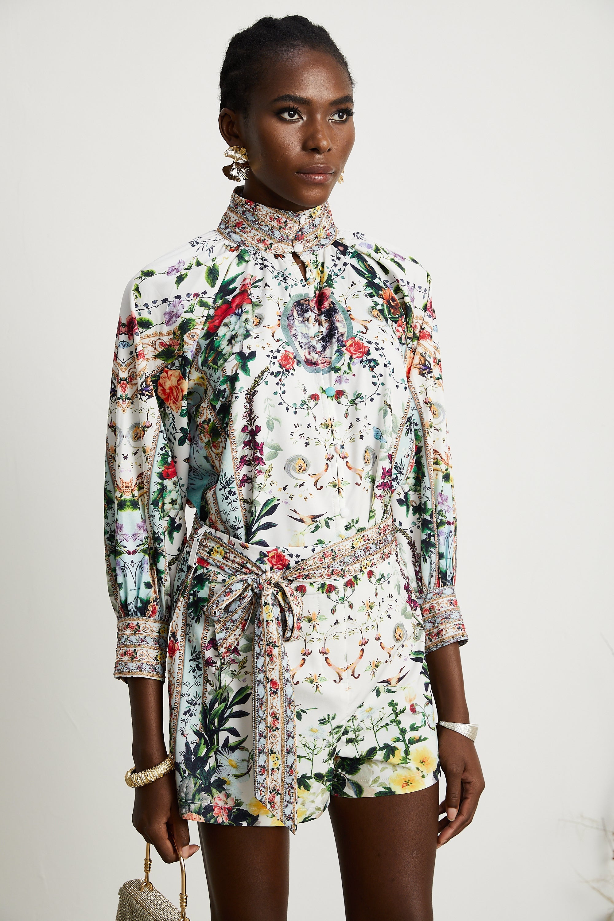Anabella floral-print blouse & shorts matching set (US Only)
