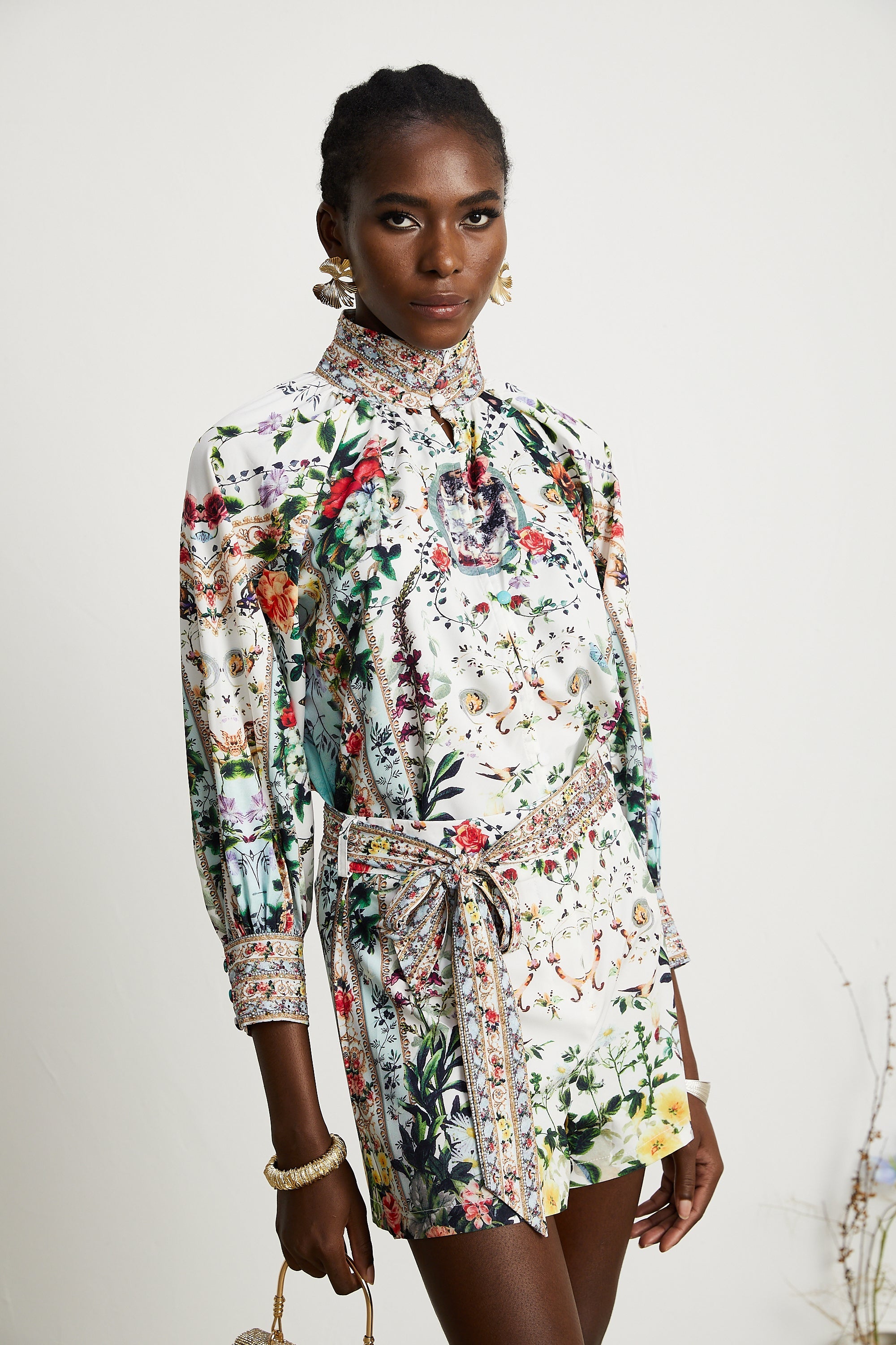 Anabella floral-print blouse & shorts matching set (US Only)
