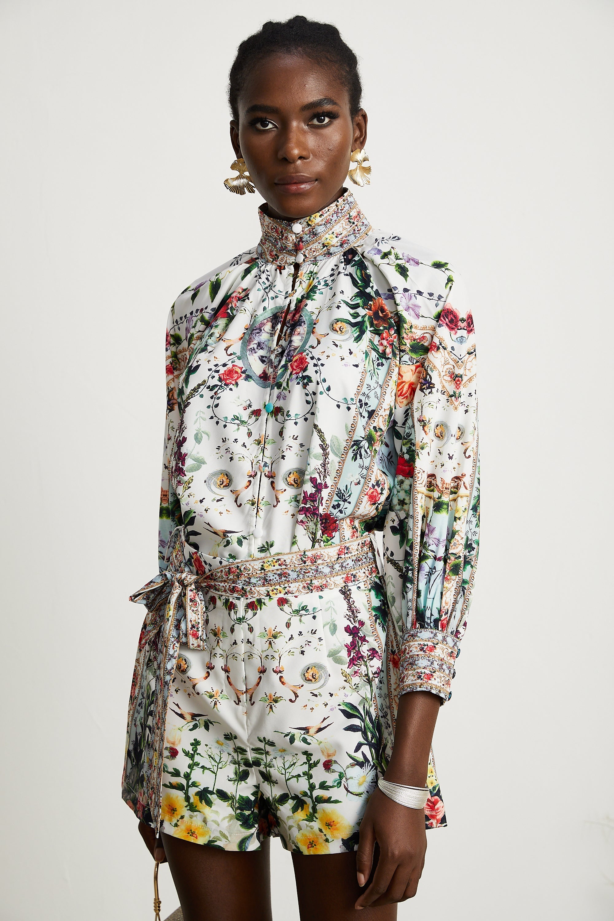 Anabella floral-print blouse & shorts matching set (US Only)