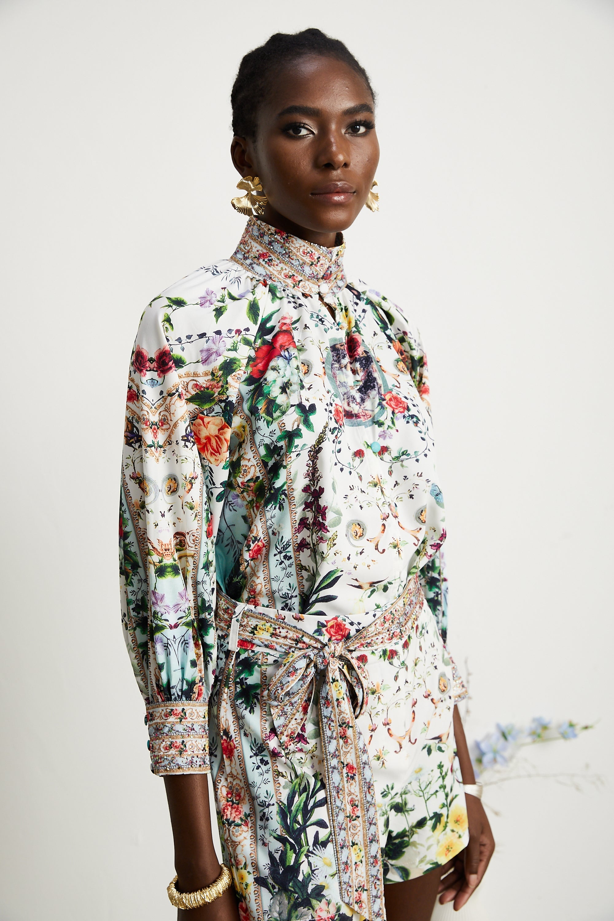 Anabella floral-print blouse & shorts matching set (US Only)