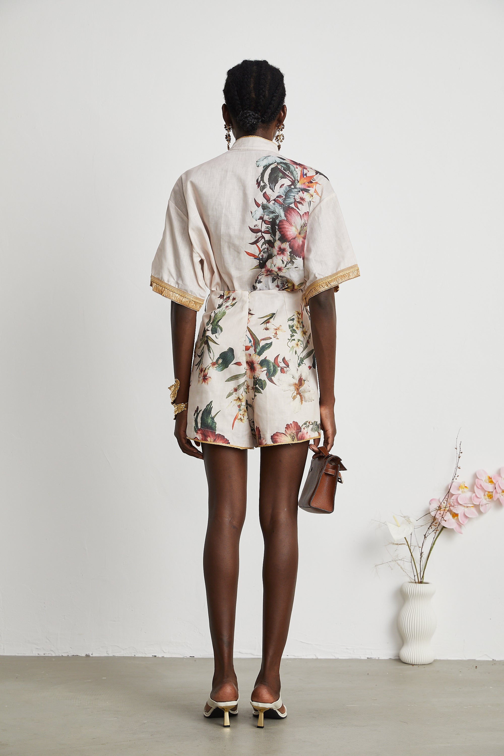 Joséphine floral-print shirt & short matching set (US Only)