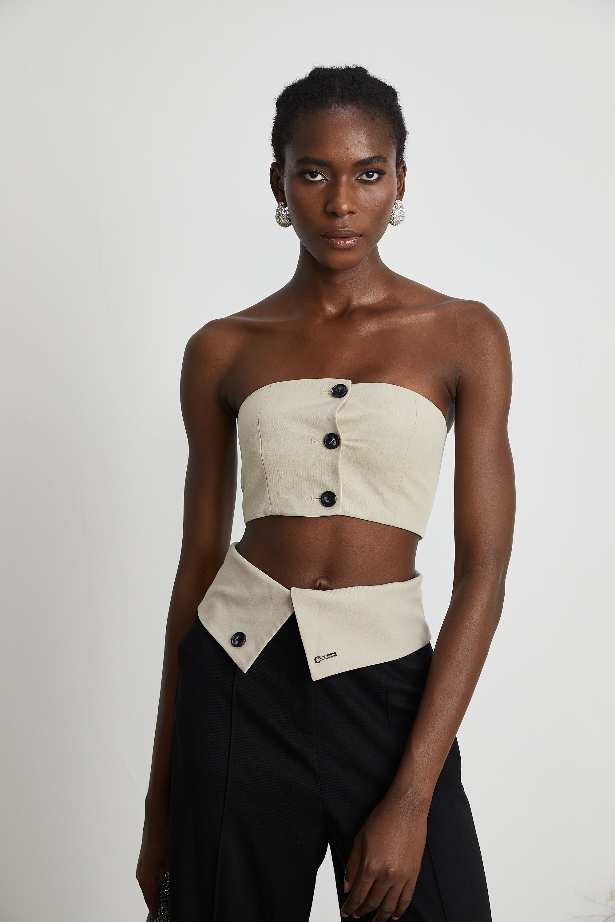 Naomi crop top & trousers matching set (Final Sale-US Only)