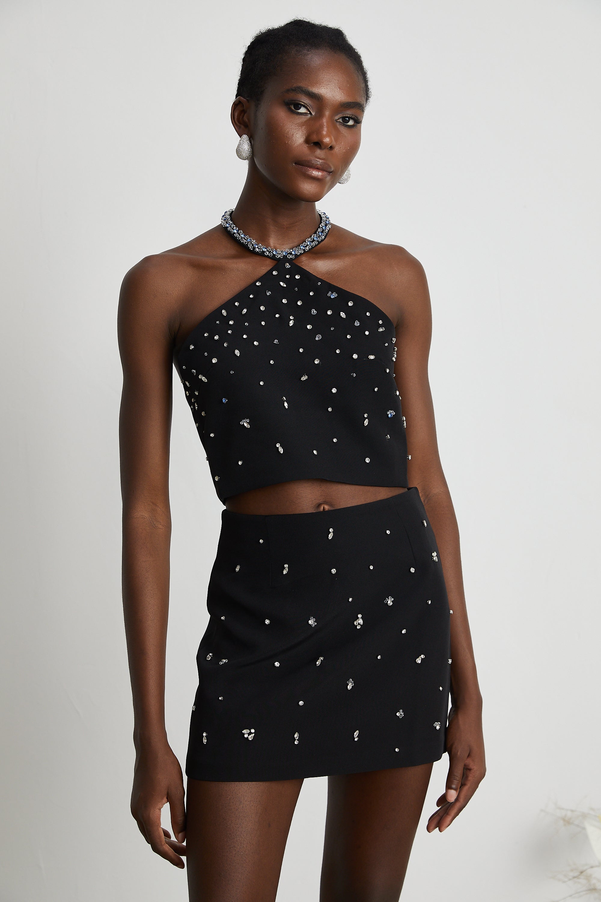 Nadine embellished top & skirt matching set (Final Sale-US Only)
