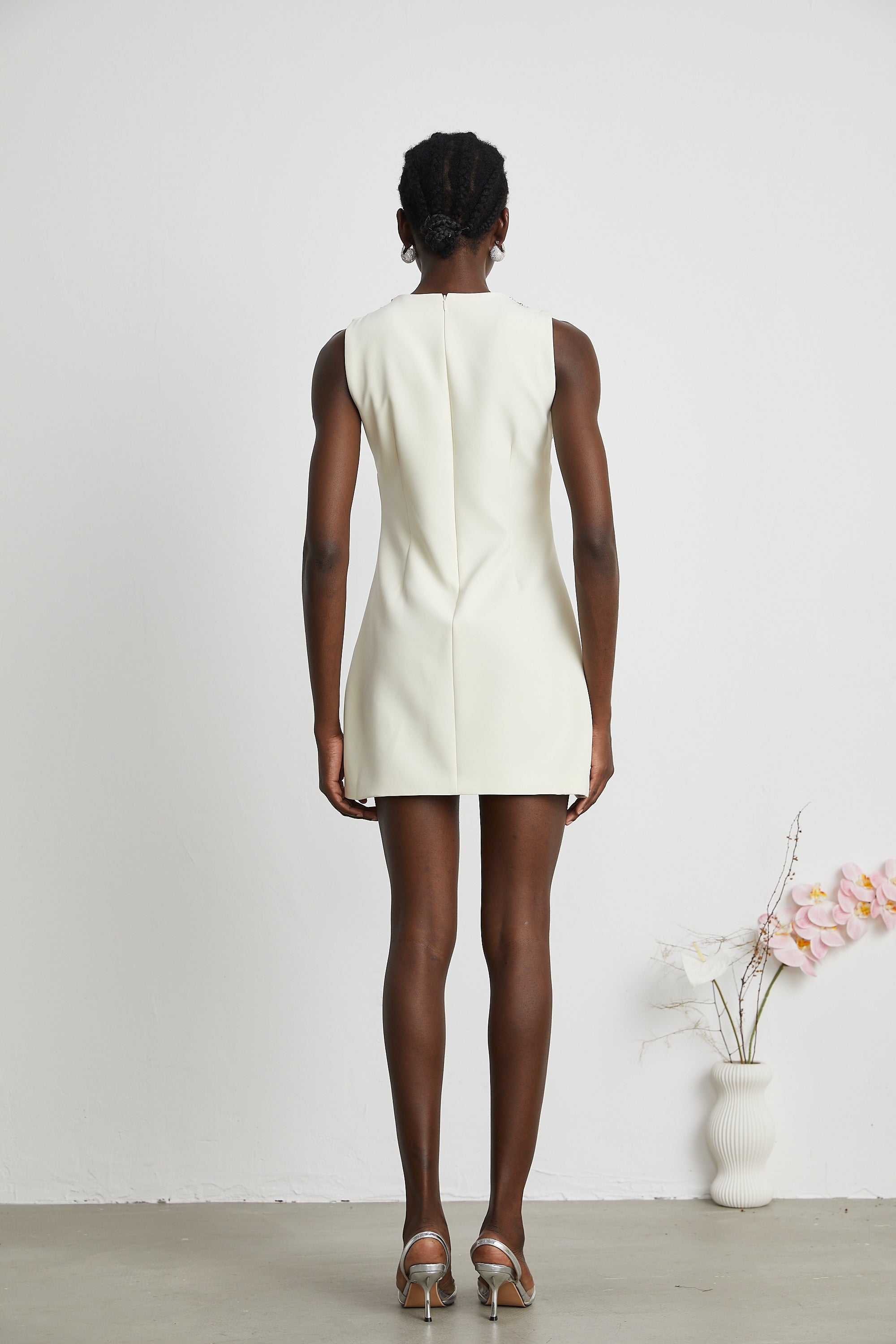 Cécile crystal-embellished mini dress (US Only)