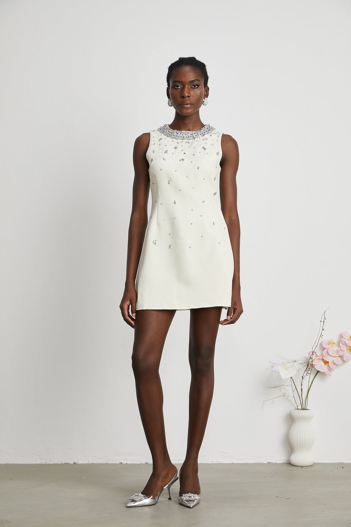 Cécile crystal-embellished mini dress (Final Sale)