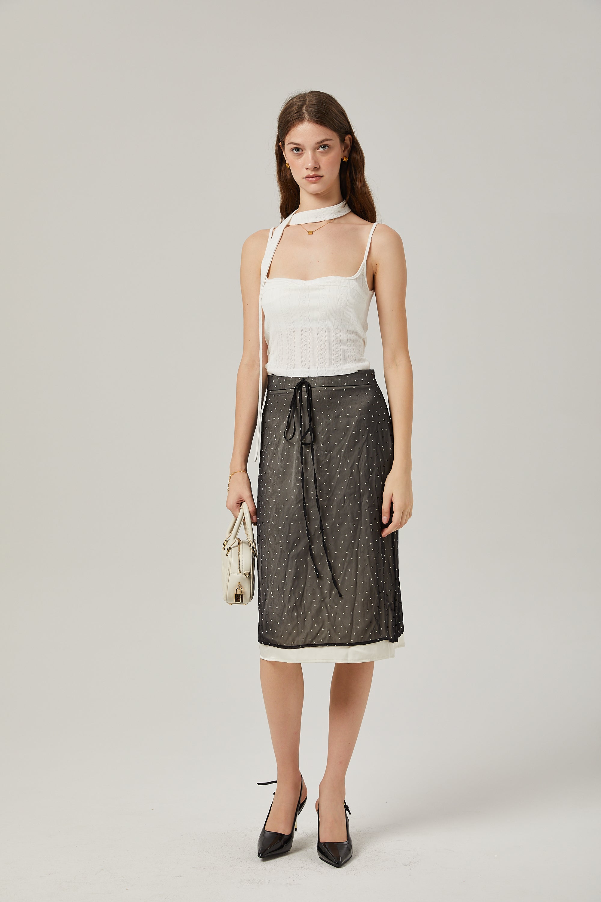 Gisèle tie-waisted polka-dot print skirt (Final Sale-US Only)