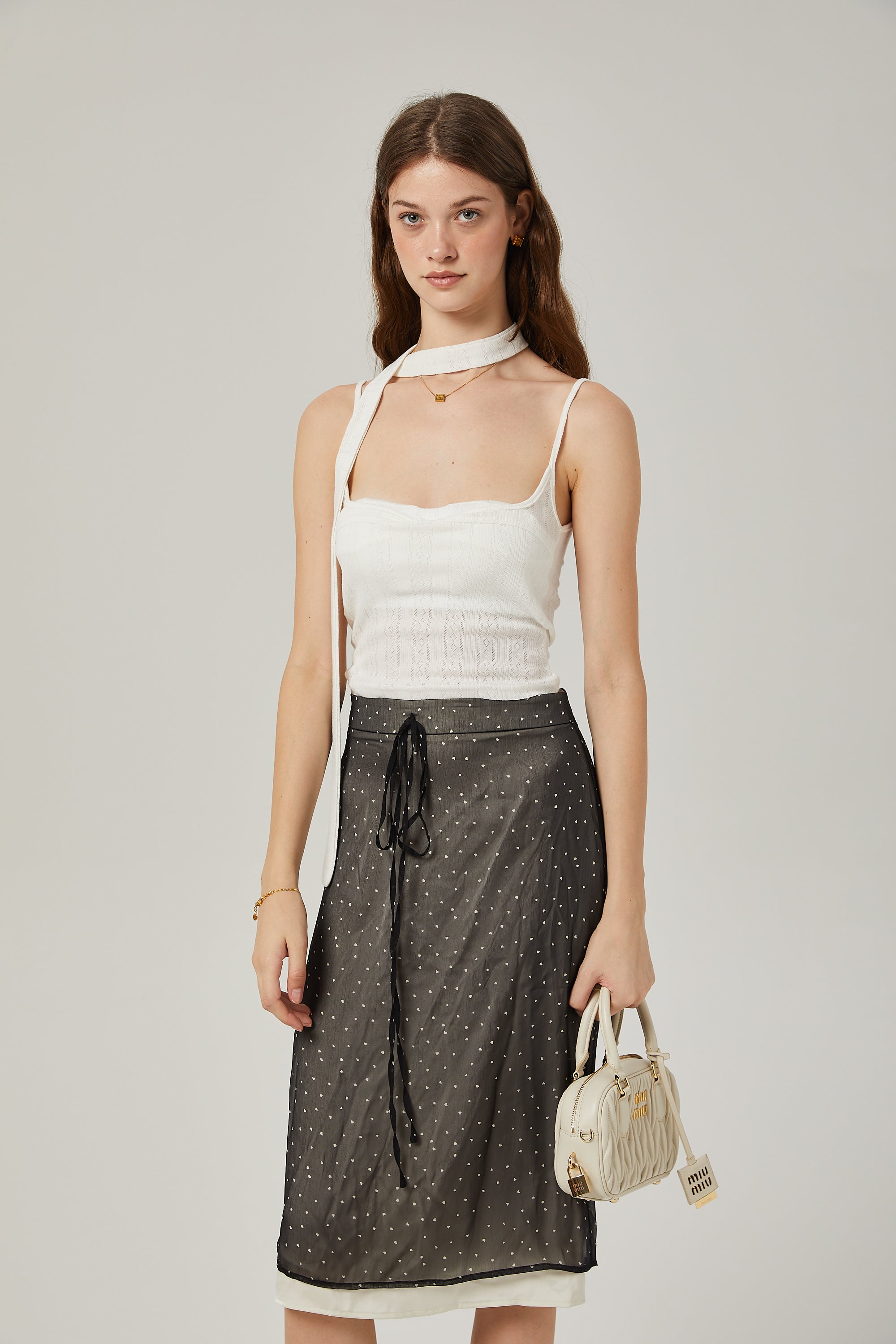 Gisèle tie-waisted polka-dot print skirt (Final Sale-US Only)