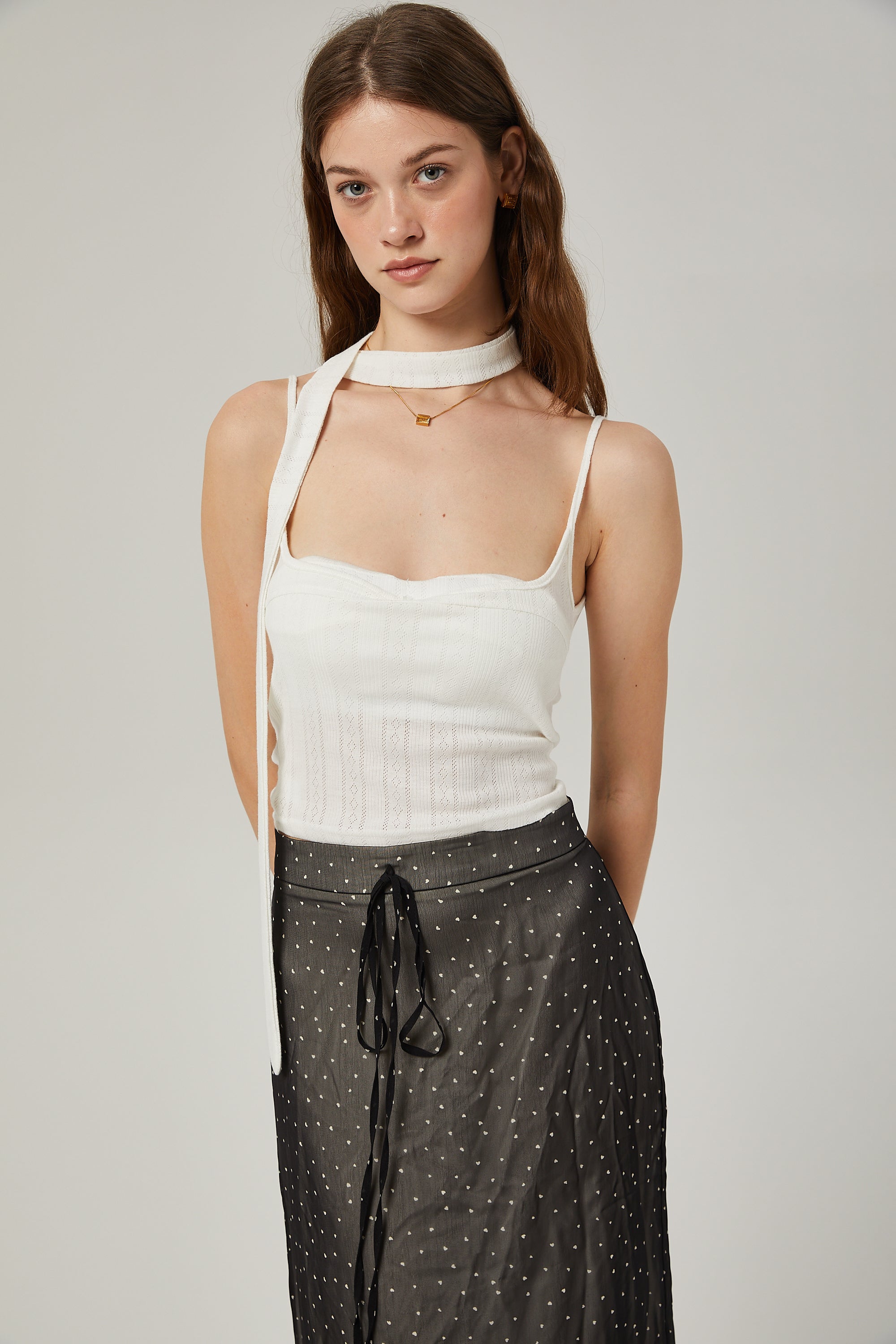 Gisèle tie-waisted polka-dot print skirt (Final Sale-US Only)