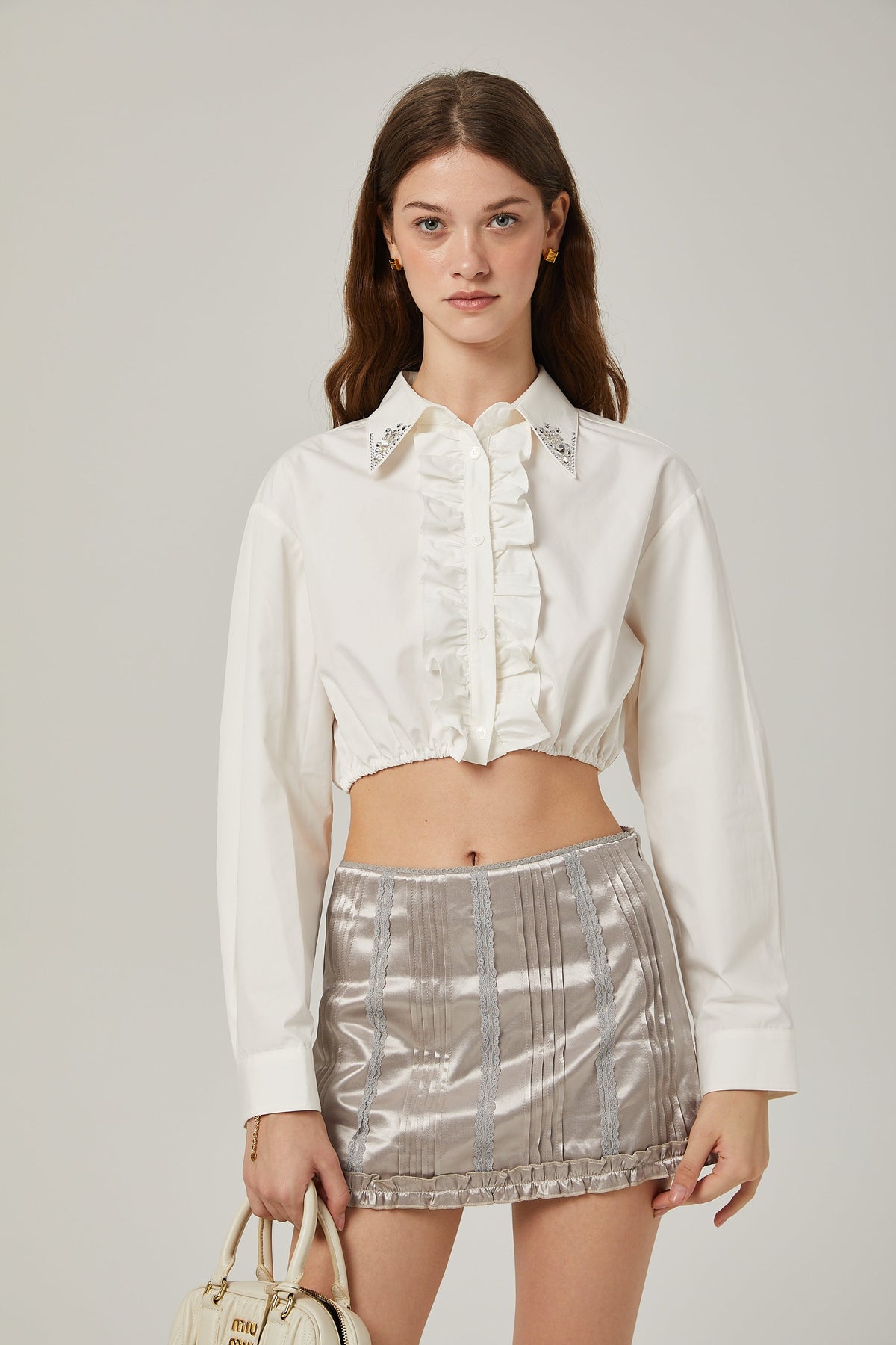 Isabeau crystal-embellished shirt (Final Sale)
