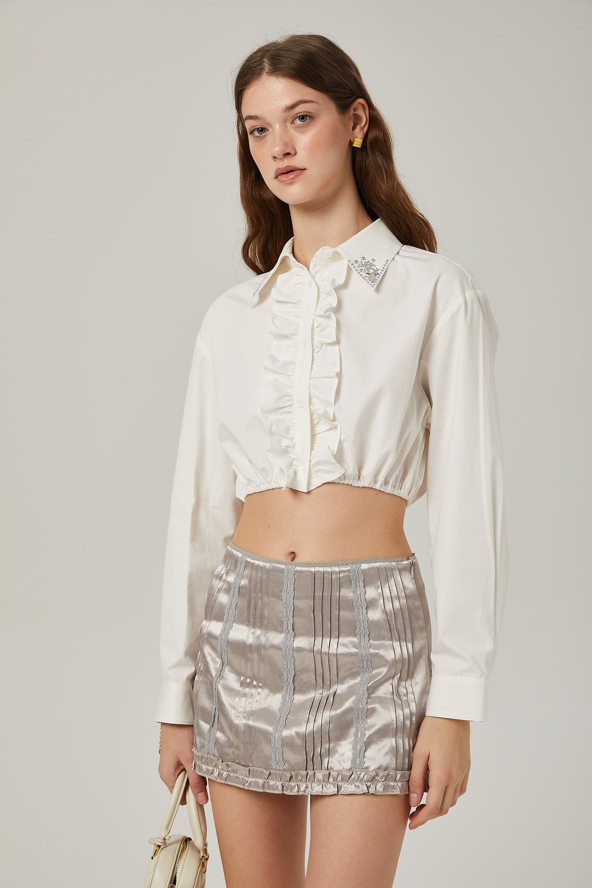 Isabeau crystal-embellished shirt (Final Sale)