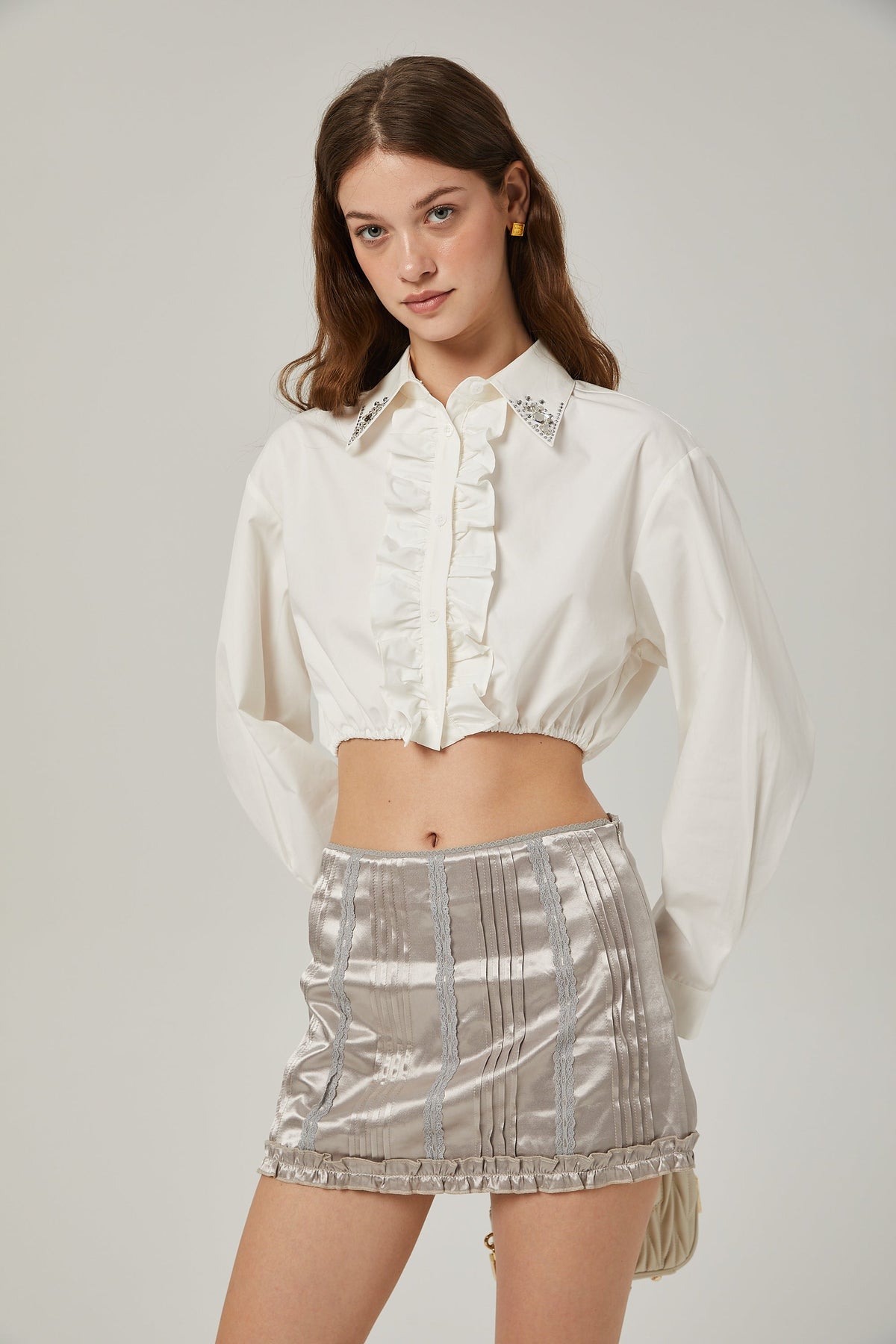 Isabeau crystal-embellished shirt (Final Sale)