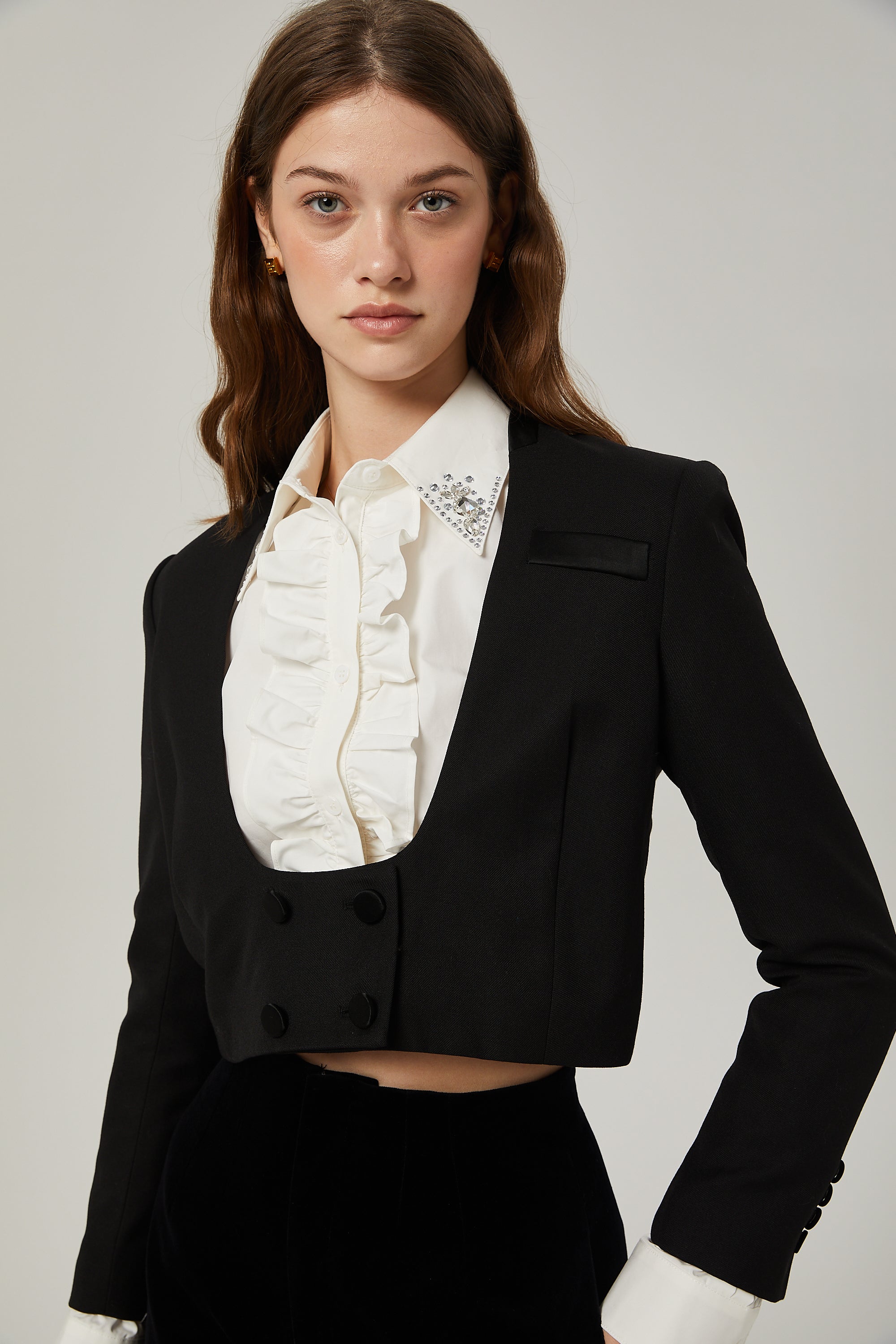 Isabeau jacket & shirt & shorts matching set