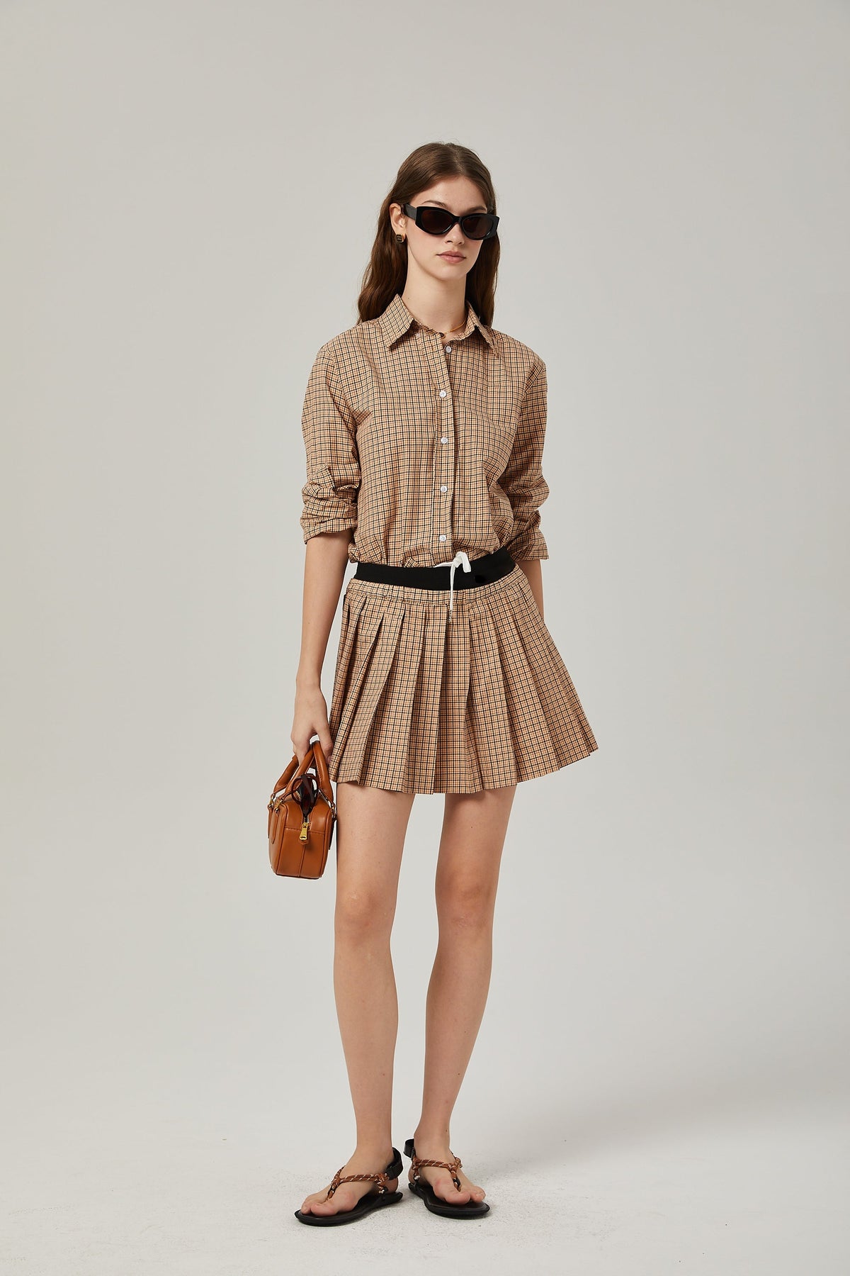 Fabienne checked pattern shirt