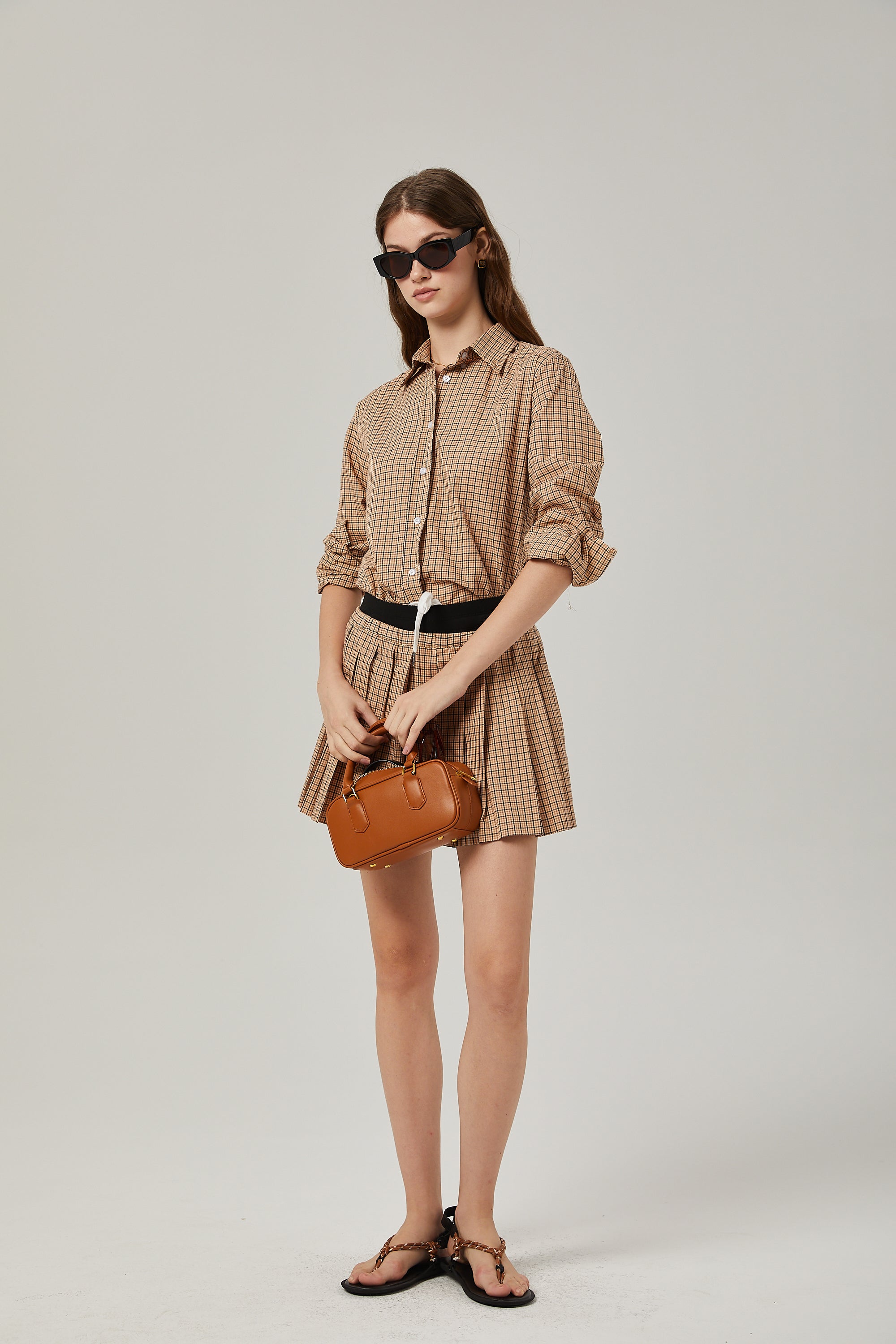 Fabienne checked pattern shirt