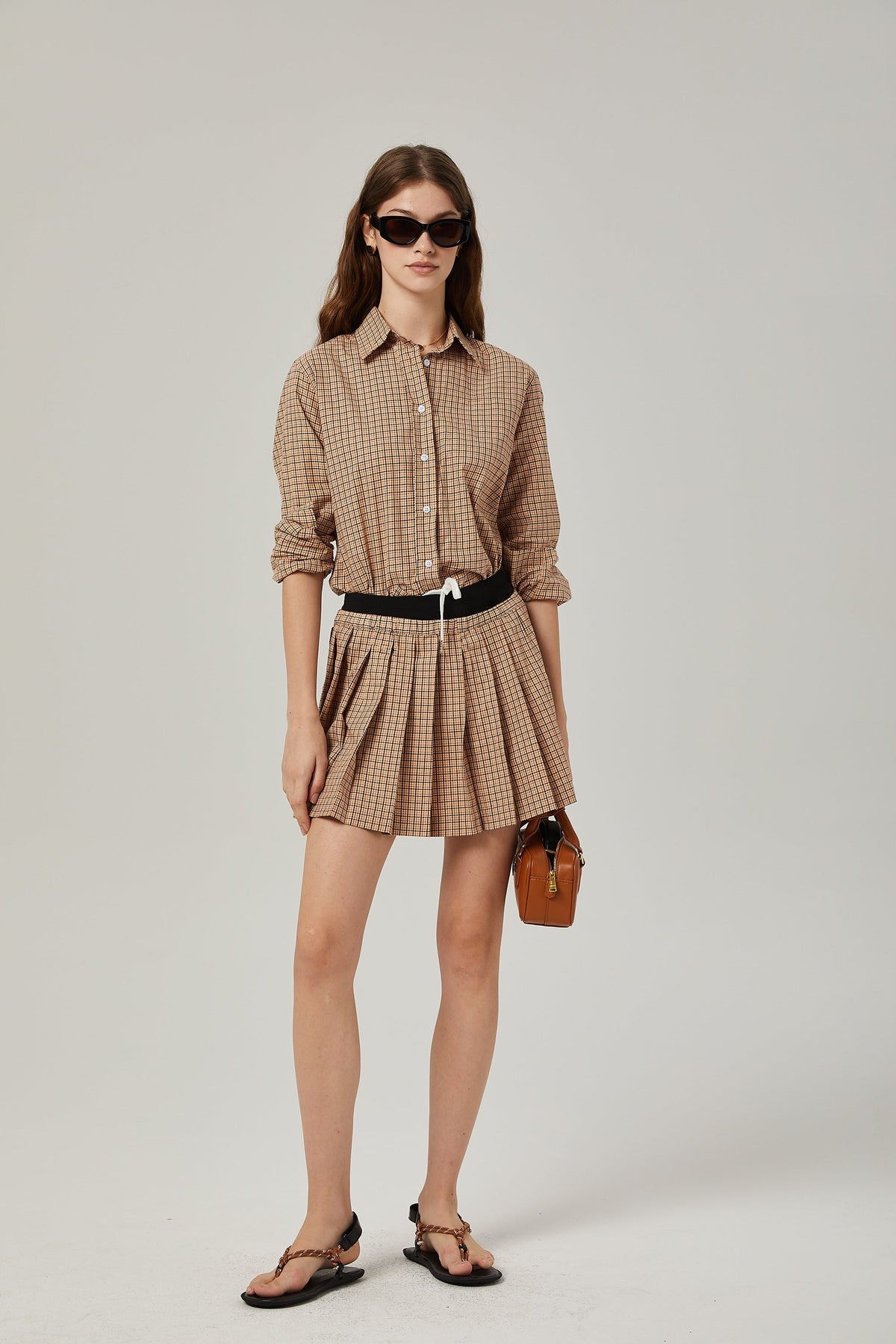 Fabienne checked pattern shirt