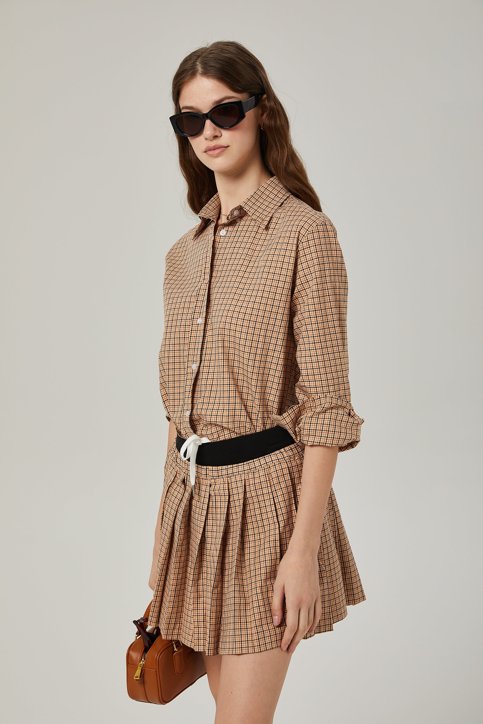 Fabienne checked pattern shirt