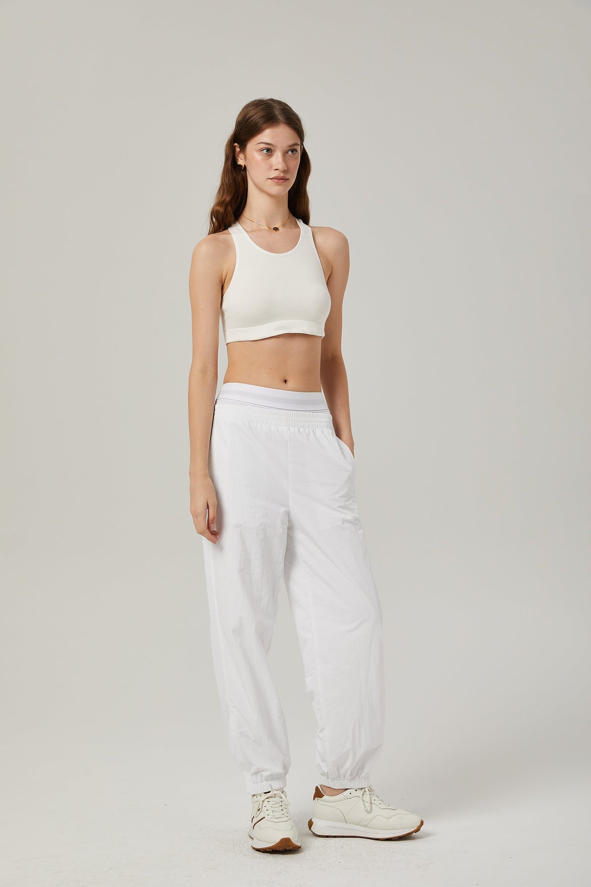 Cordelia seamless cotton cropped top