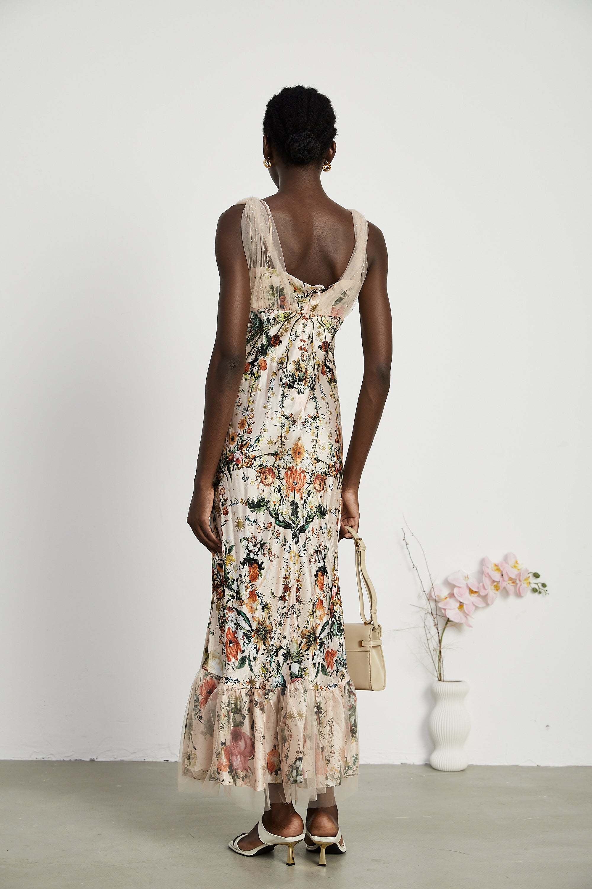 Solada embellished floral-print maxi dress (US Only)