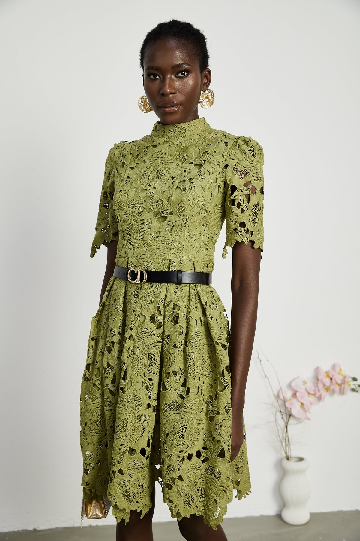 Valérie cut-out embroidered mini dress (Final Sale)