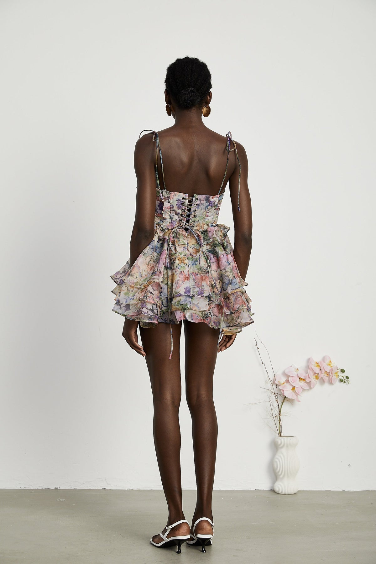 Juliette floral print pleated mini dress (Final Sale-US Only)