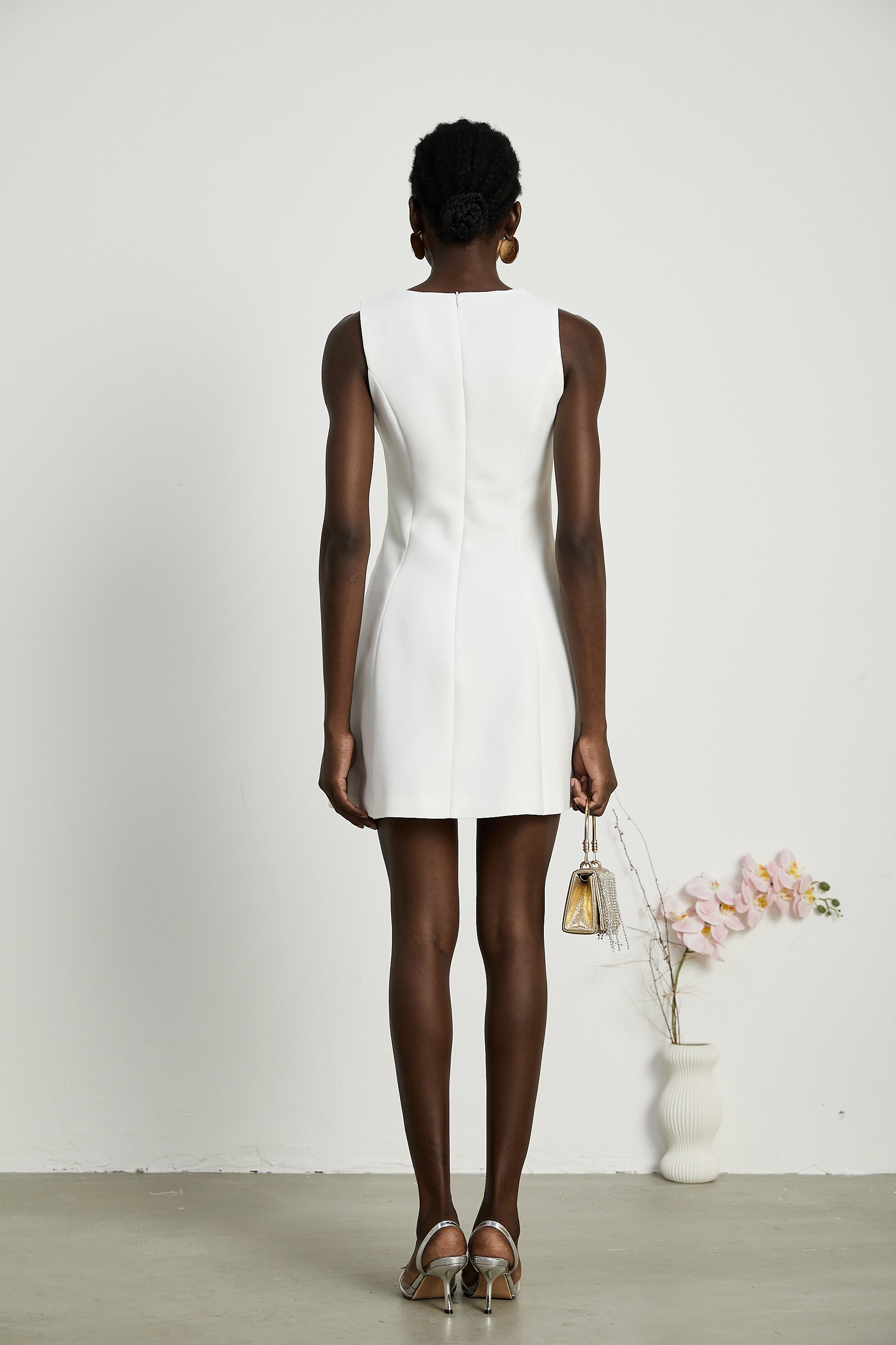 Moren faux-flower mini dress (US Only)