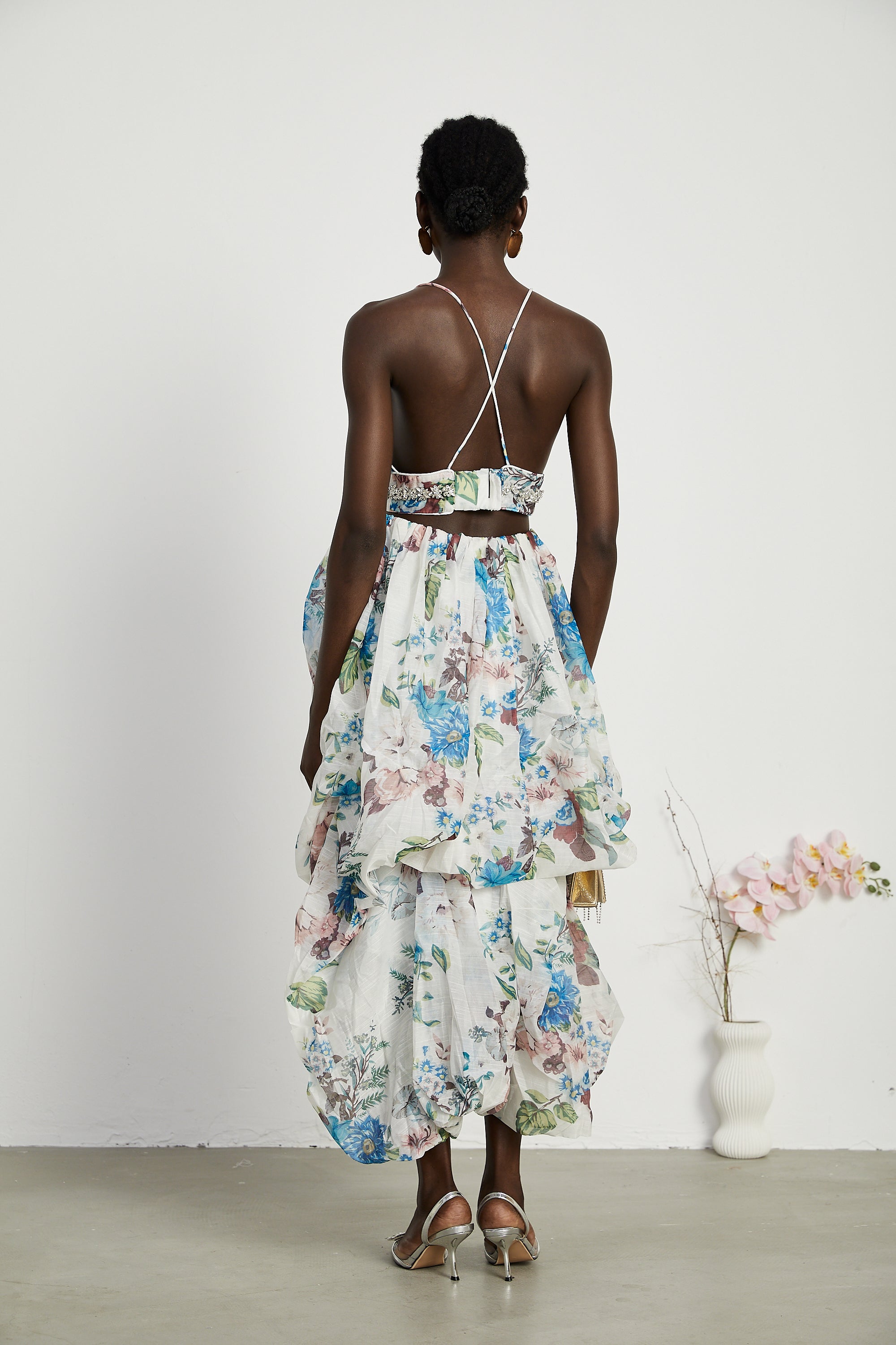 Mélisande floral-print top & skirt matching set (US Only)