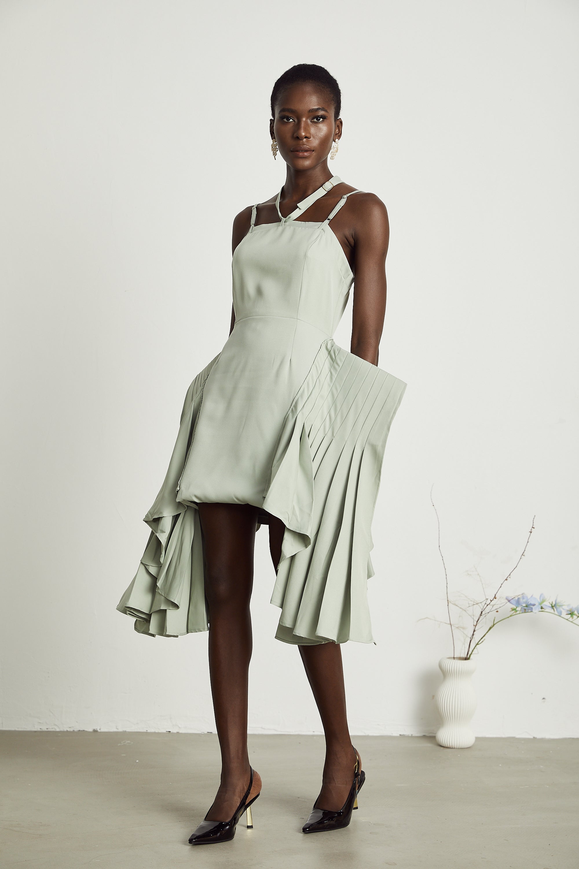 Michel layered-hemline mini dress (US Only)
